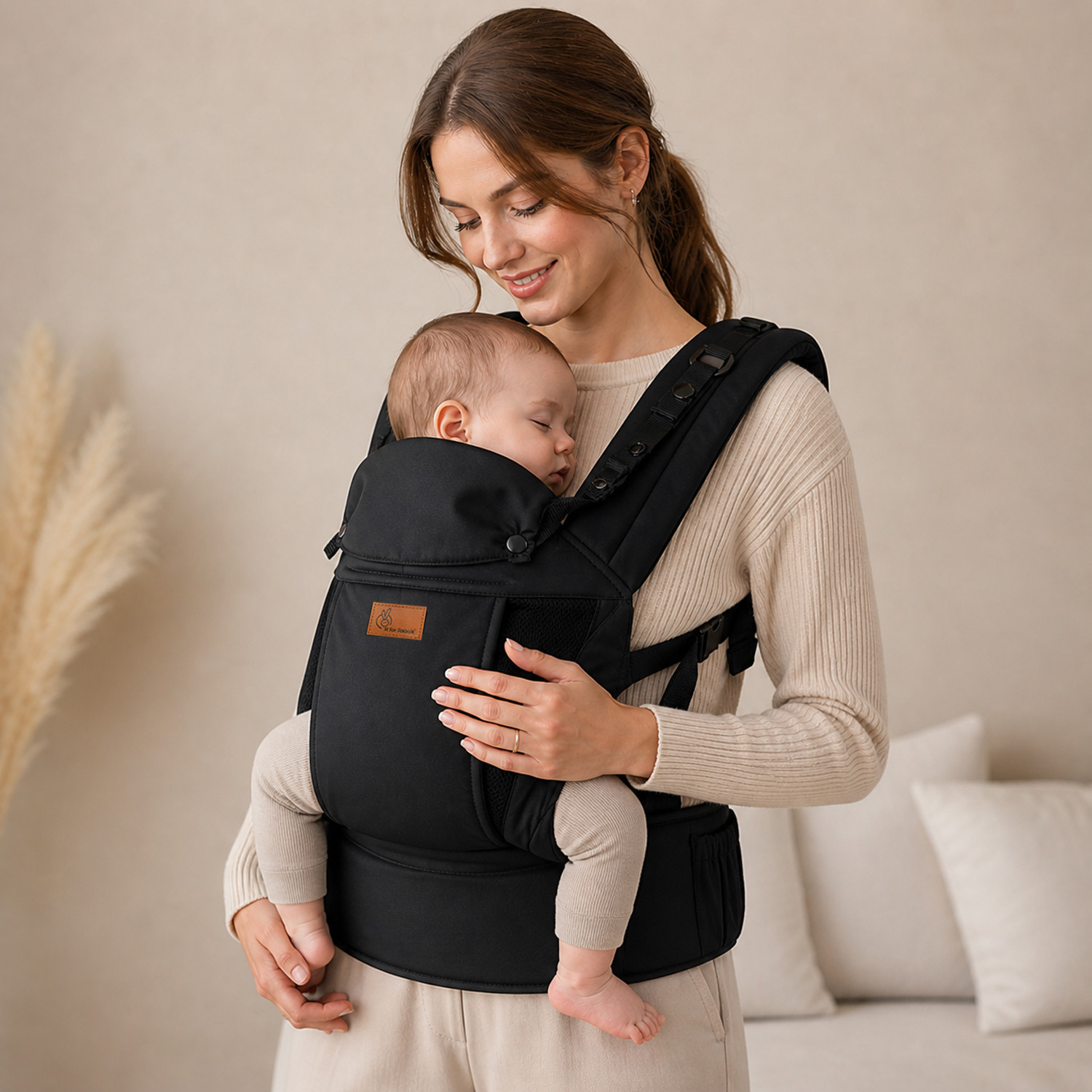 Image of R for Rabbit Comfy Hug Ergo Baby Carrier | Adjustable Lumbar Strap | 2-in-1 baby carrier Baby Carrier