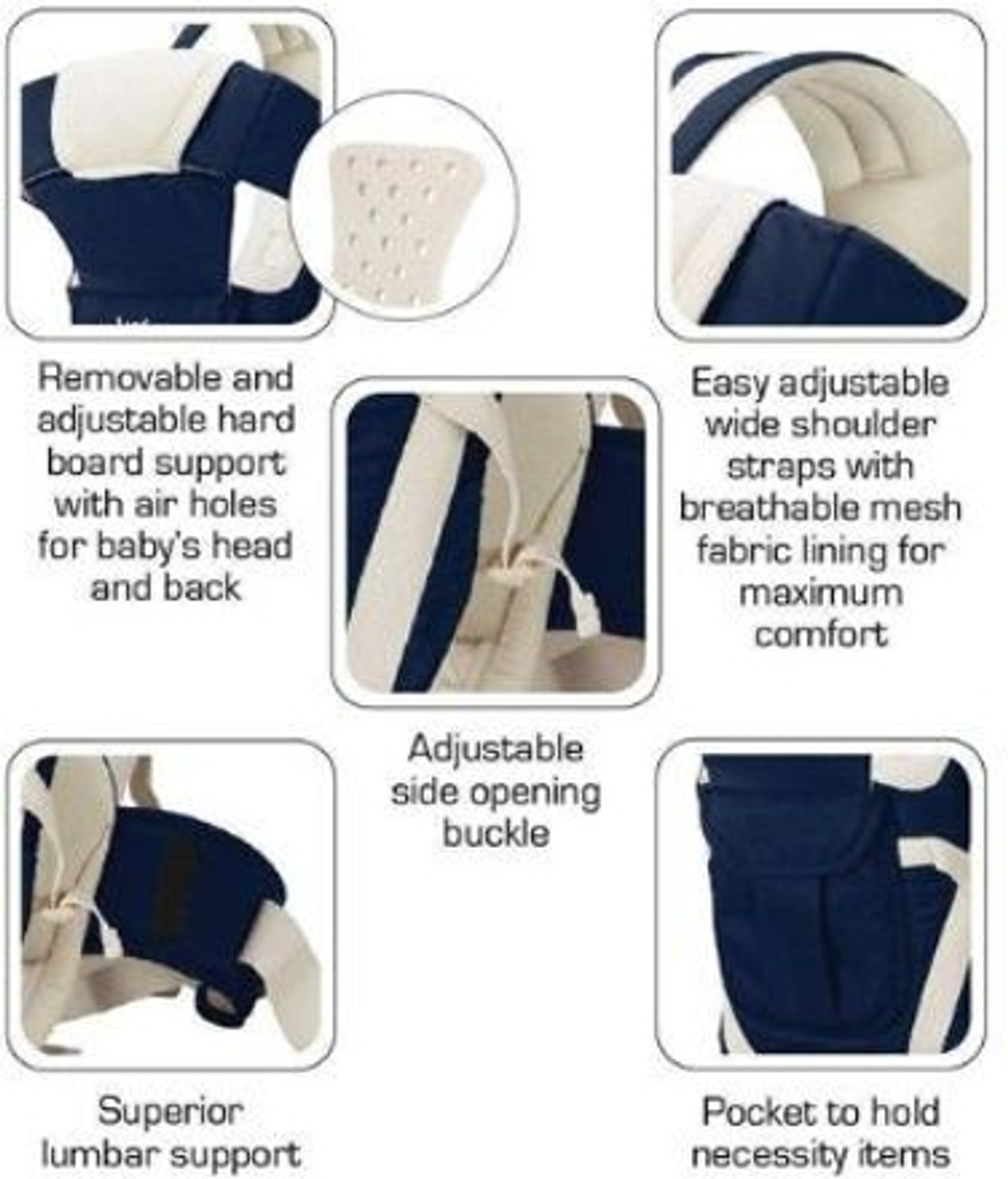 Image of KAKA WORLD Baby Carrier CumKangaroo BagHoneycomb Texture Baby Carry Sling /Back Baby Carrier Baby Carrier