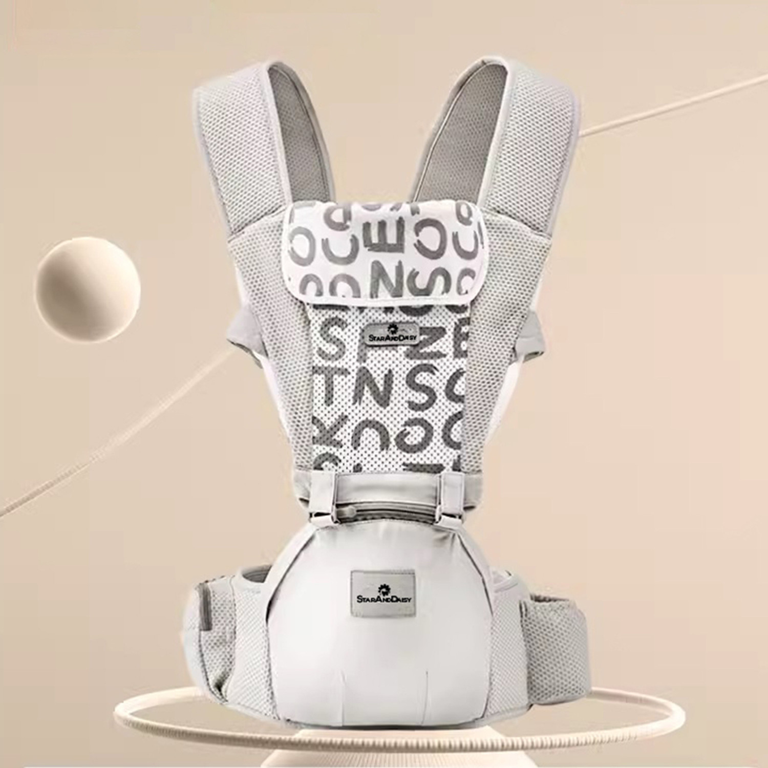 Image of StarAndDaisy Little Traveller for 0-3 Years with multi carry position, Travel Friendly Baby Carrier