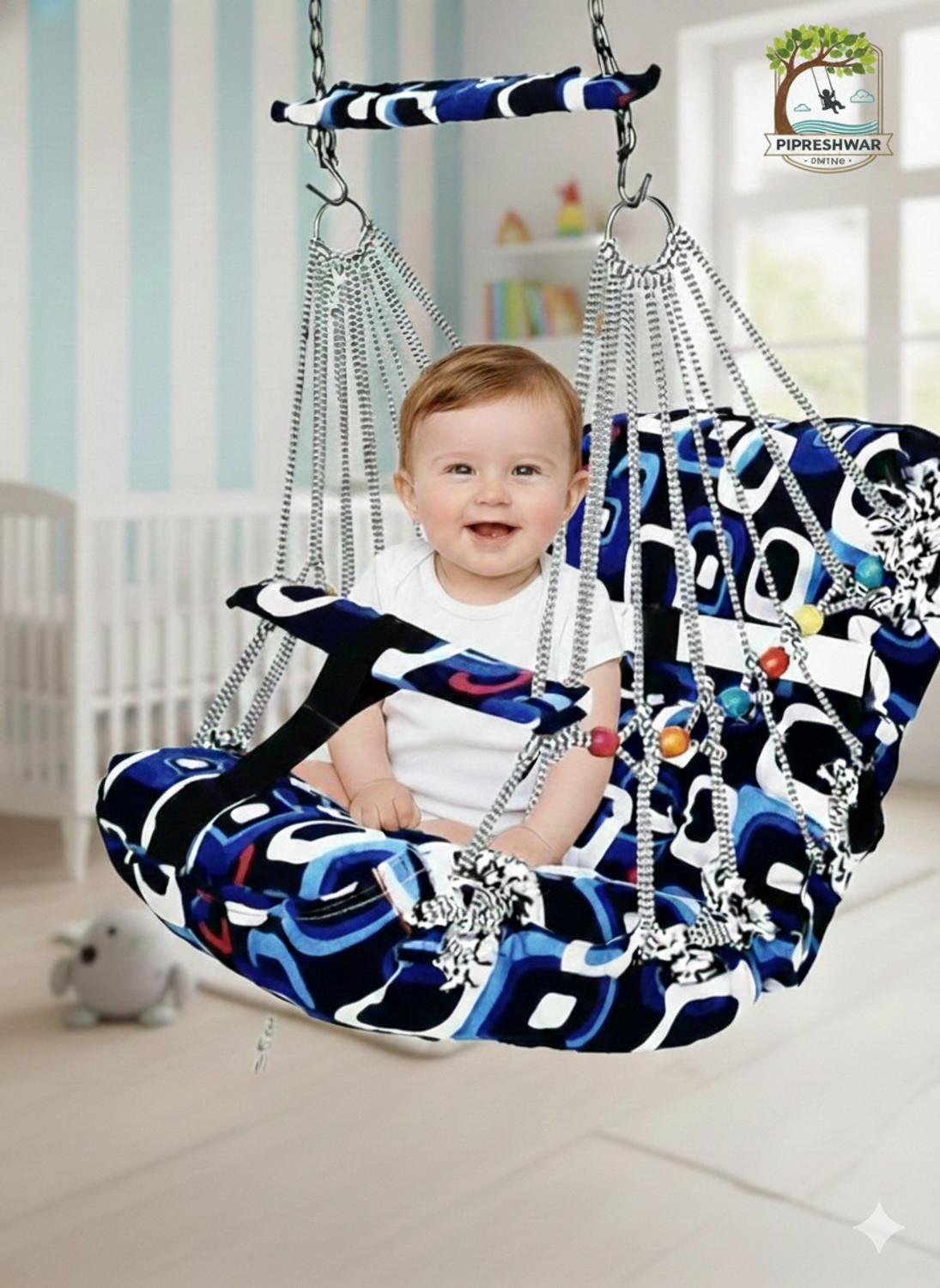 Image of PIPRESHWAR Cotton Swing for Kids Baby's Children Folding and Washable 1-3 Years swing swing Baby Carry Cot