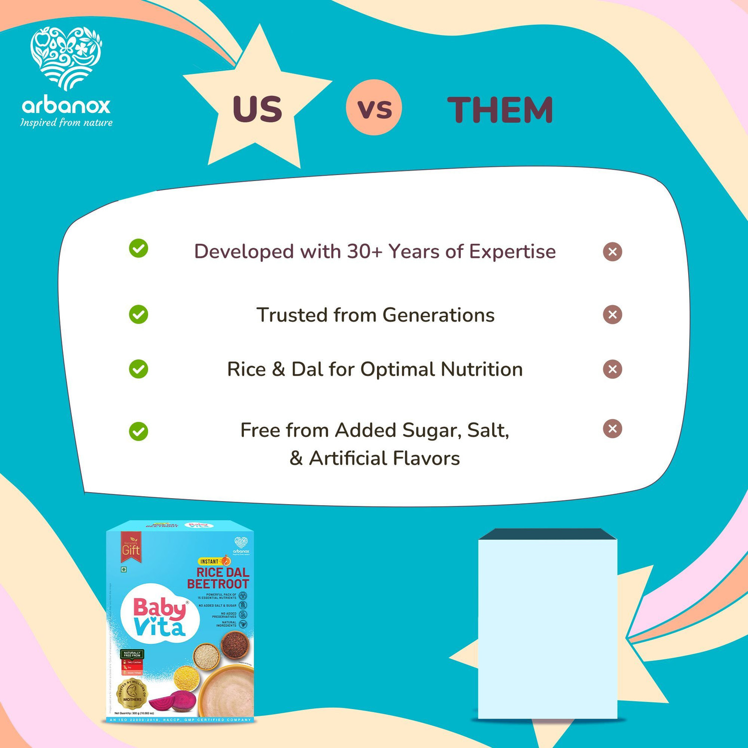 Image of Babyvita Rice Dal Beetroot Mix | Wholesome| No Preservatives |Sugar Free Cereal