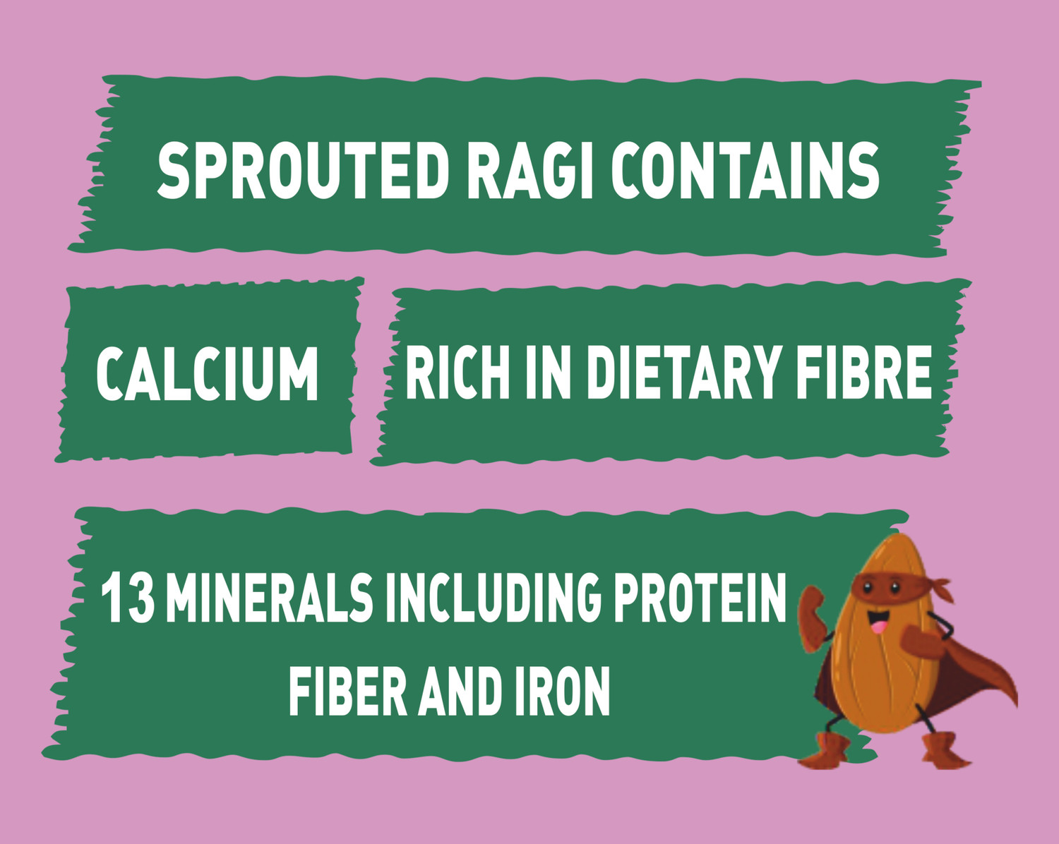 Image of BABY QAKO Sprouted Ragi, Sweet Potato Porridge Mix / No Preservatives | Instant Cereal
