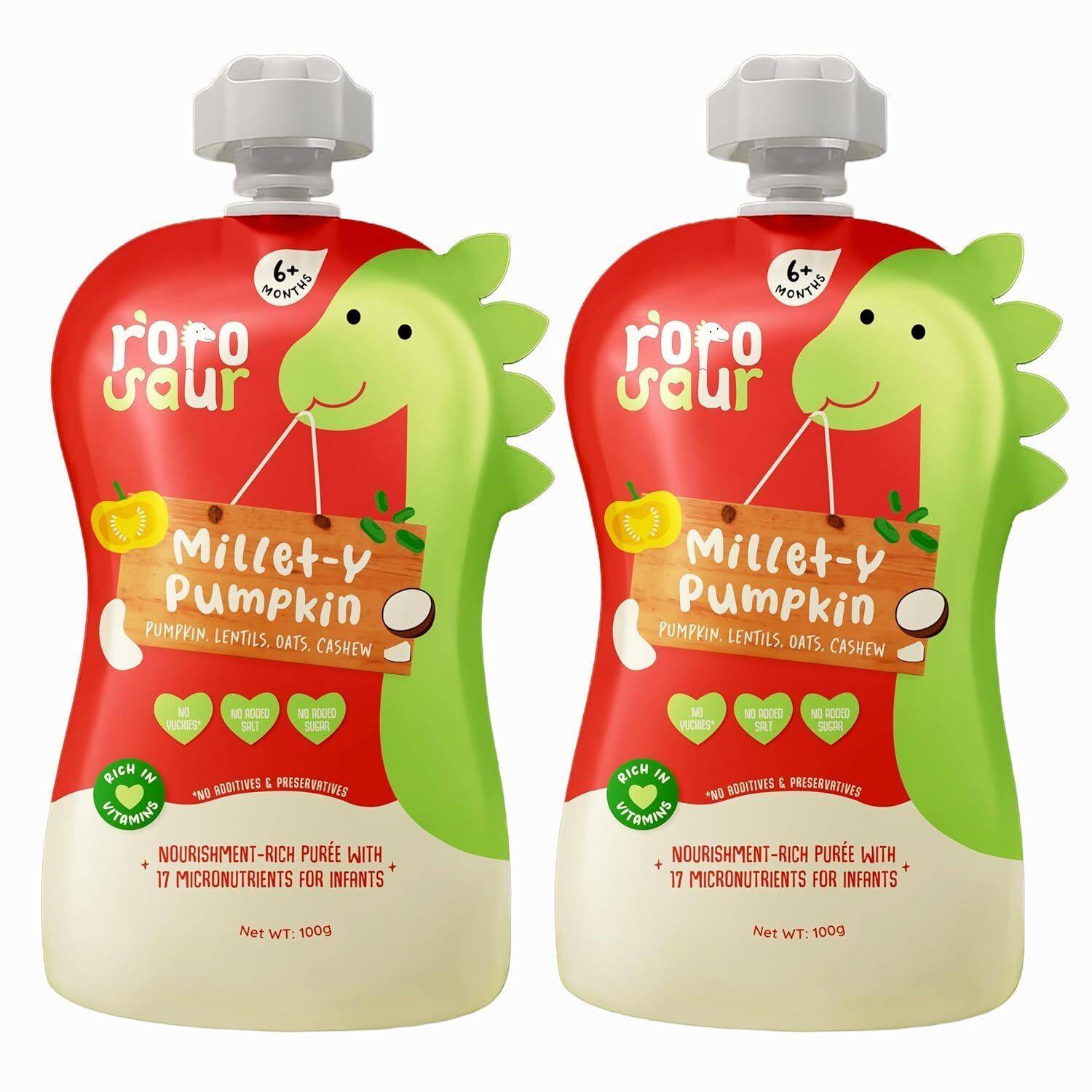 Rorosaur Ready to Eat Baby Food - Millets and Multigrain Porridge
