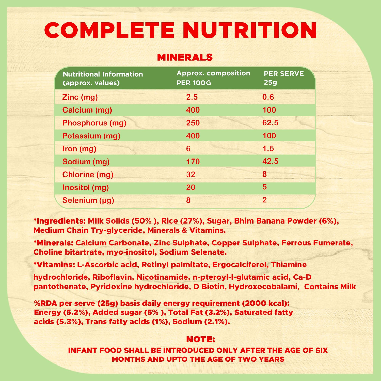 Image of Pro-To-Grow Assam Bhim Baby Cereal with Milk | Rice & Bhim Banana | Baby Food | 6�24 Months Cereal