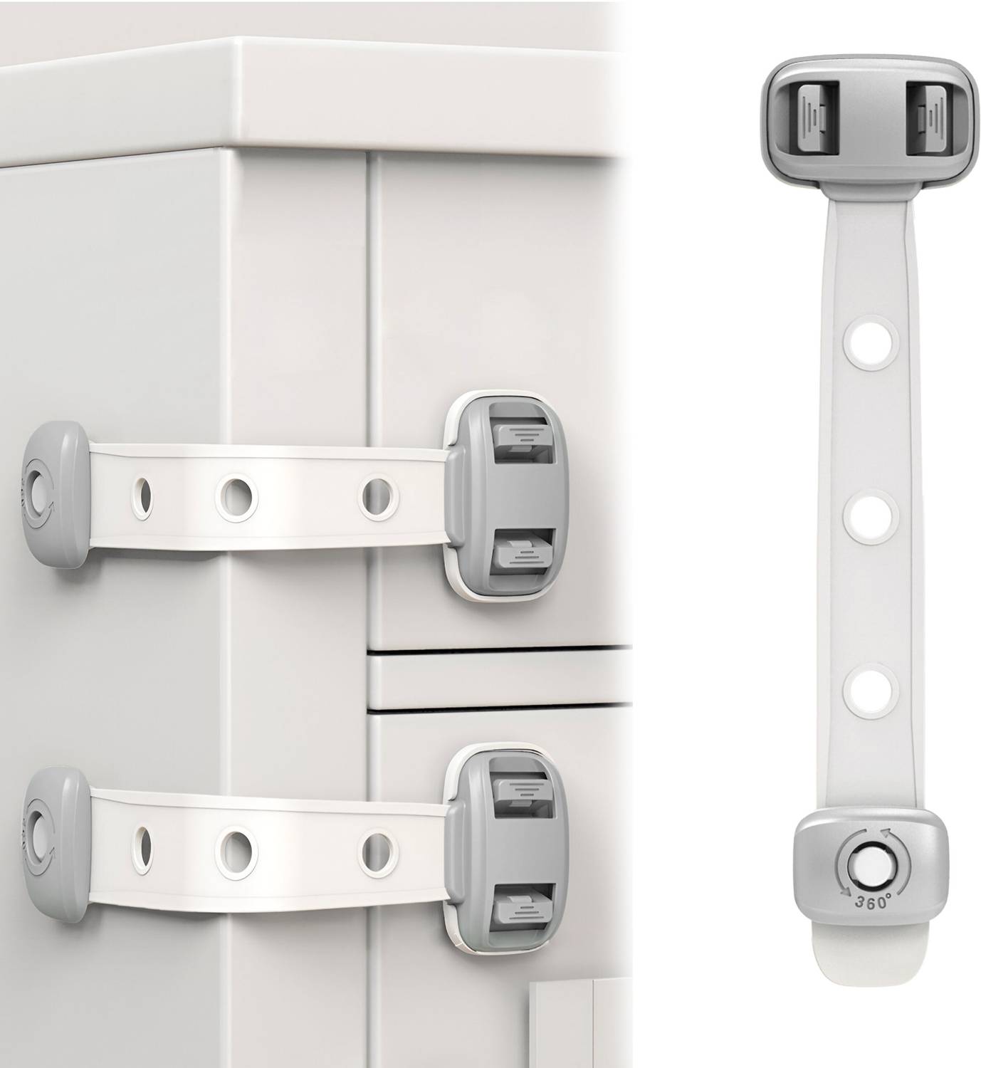 Bembika Furniture Safety Locks For Kids Child Safety Lock Adjustable Lock Grey - 1 Pcs