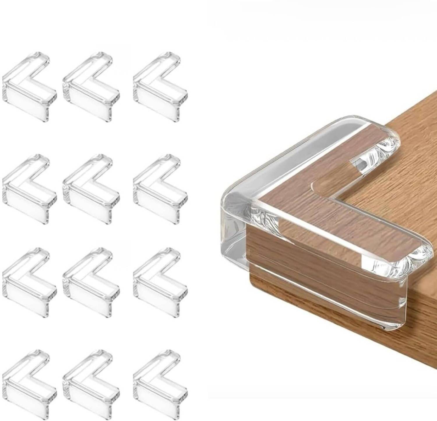 TWYN (PACK OF 12)Silicon Corner Protector for Table Corner Guards for Baby Safety