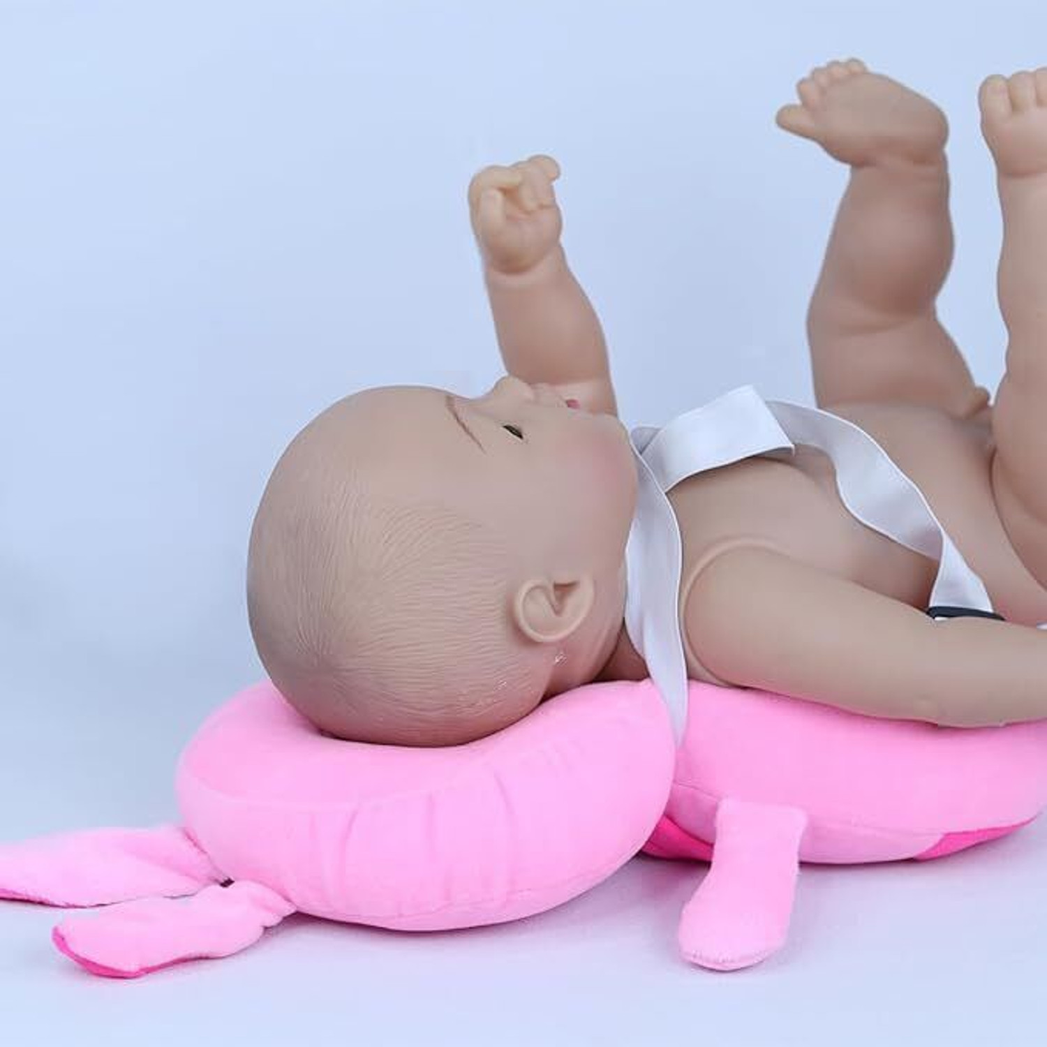 Image of Livastram Baby Head Protection Pillow - Cute Pink Bunny Design Safety Cushion for Infants (Pink)