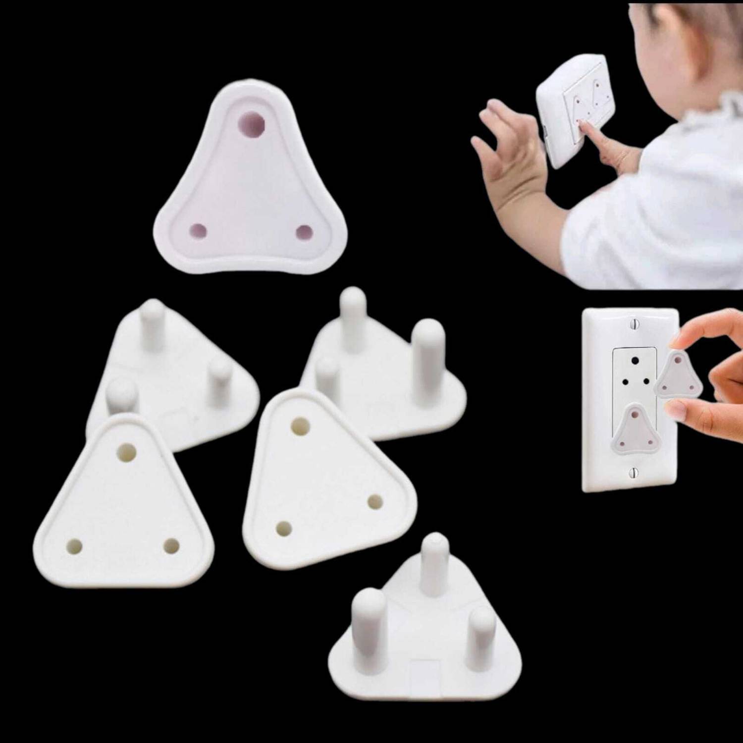 AirSoft Secure Electrical Plug Protectors Prevent Child From Electrical Hazard X