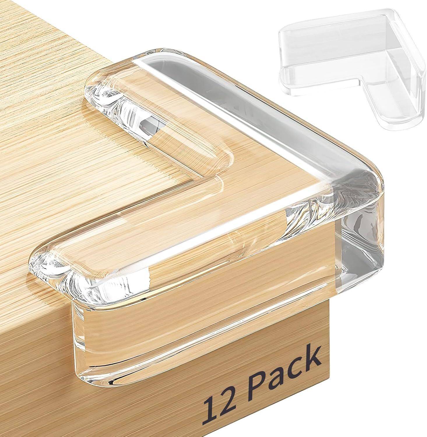 Muchoconnect Pack of 12 Silicon Corner Protector for Table Corner Guards for Baby Safety