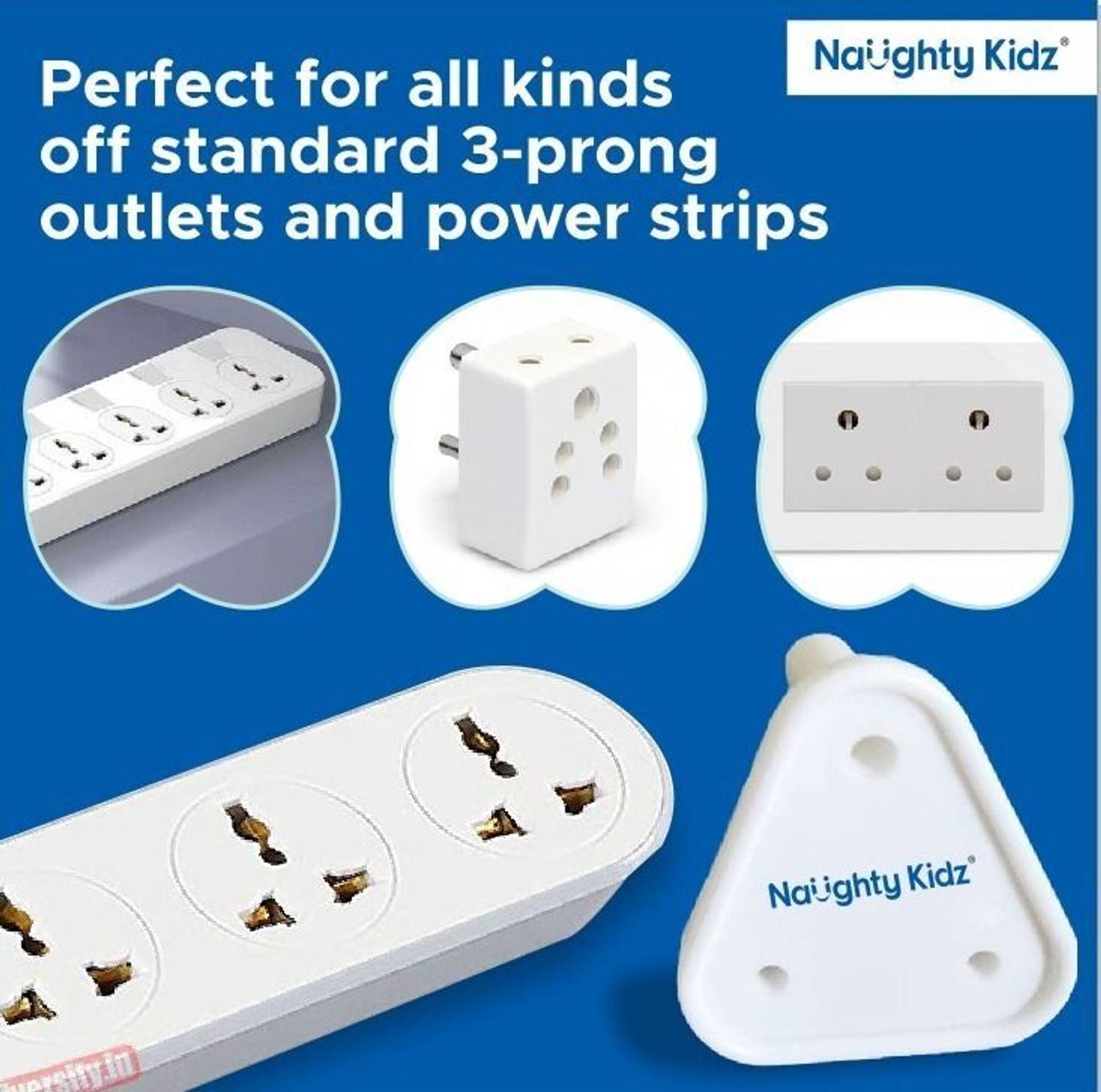 naughty kidz 12 Pack Baby Safety Socket Covers Pack of 12 - Image 4
