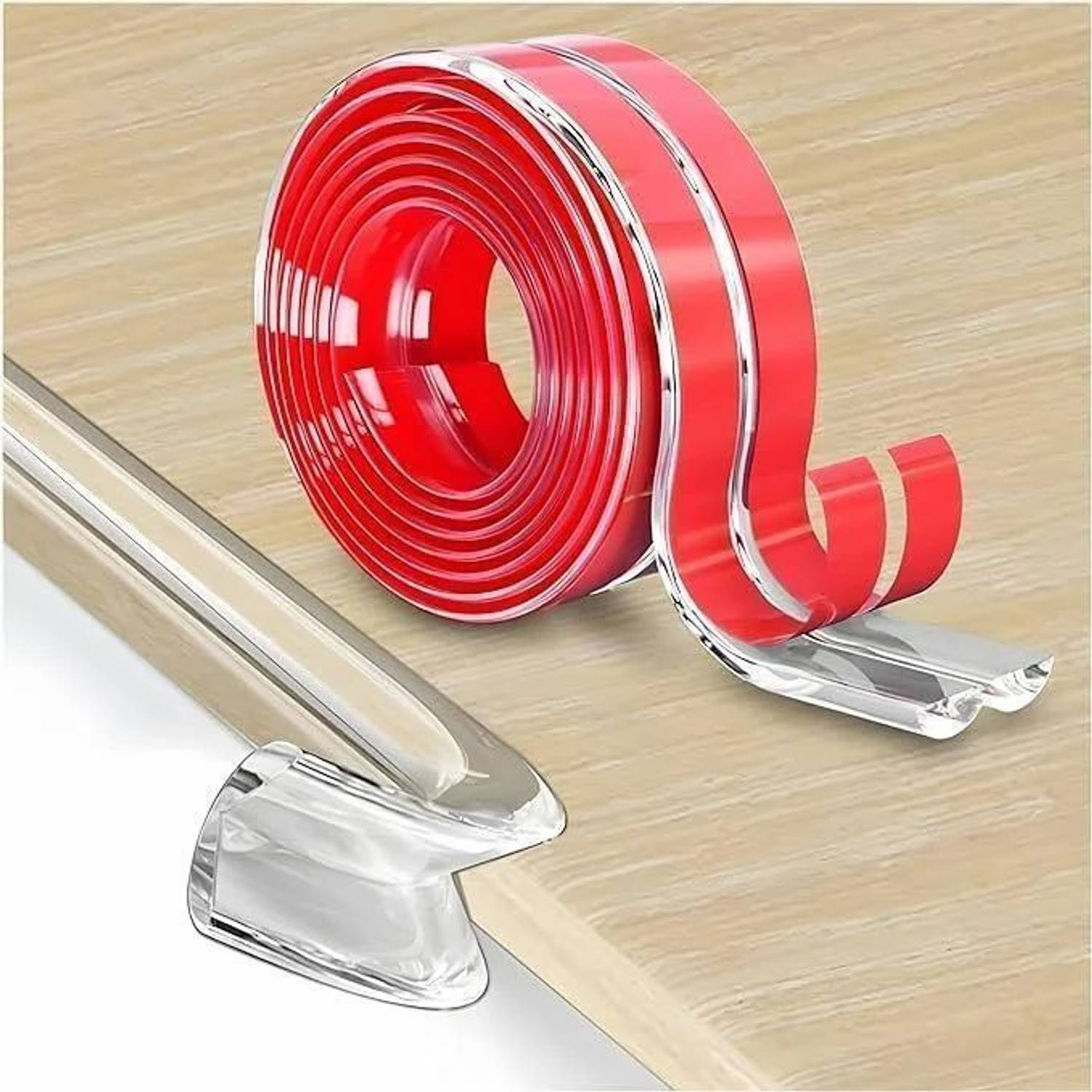 AARADHYAM Edge Protector Tape for Furniture Clear Corner & Edge Guards 10 meter