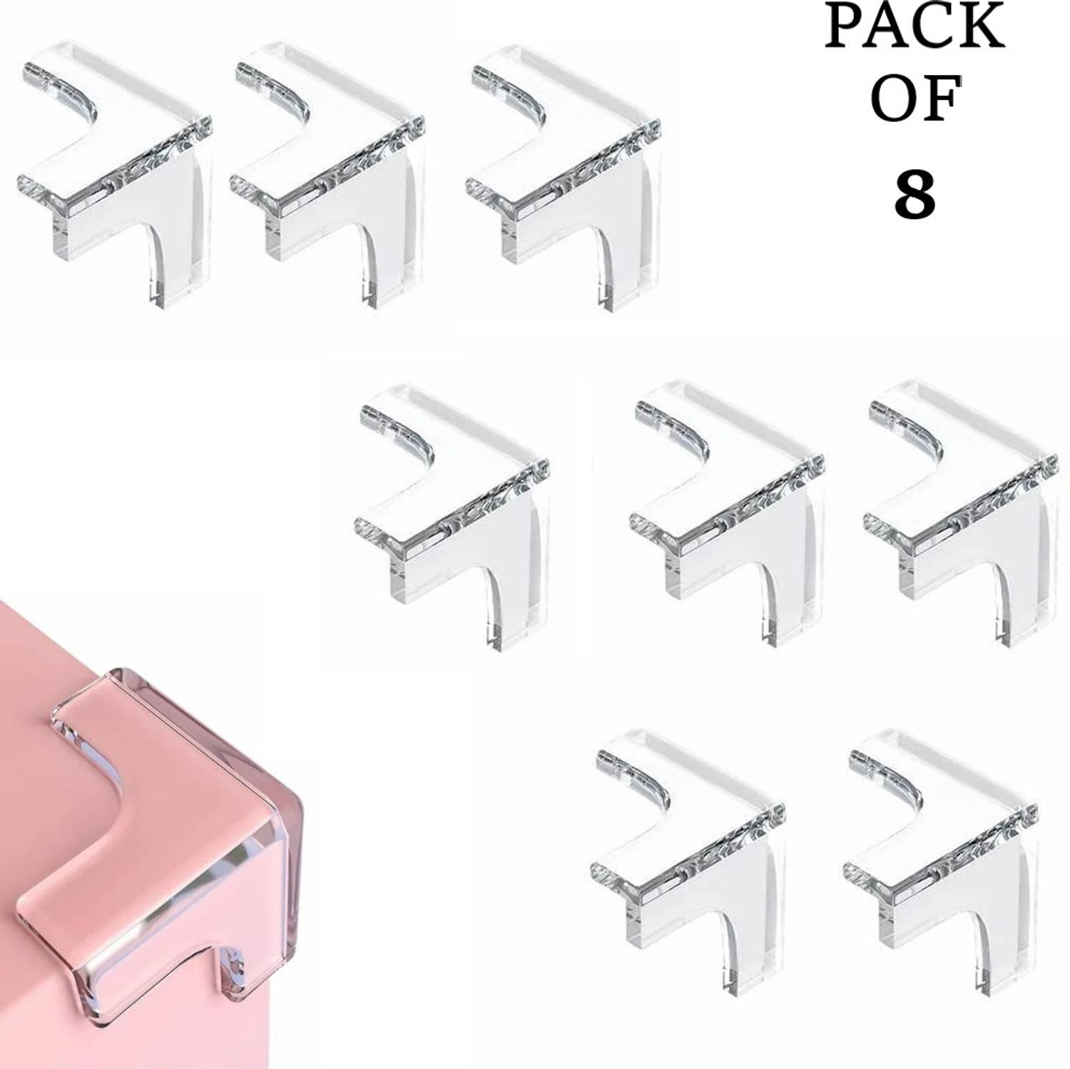 Giggli T-Shape L Corner Silicone Guards | Baby Safety Edge Protector