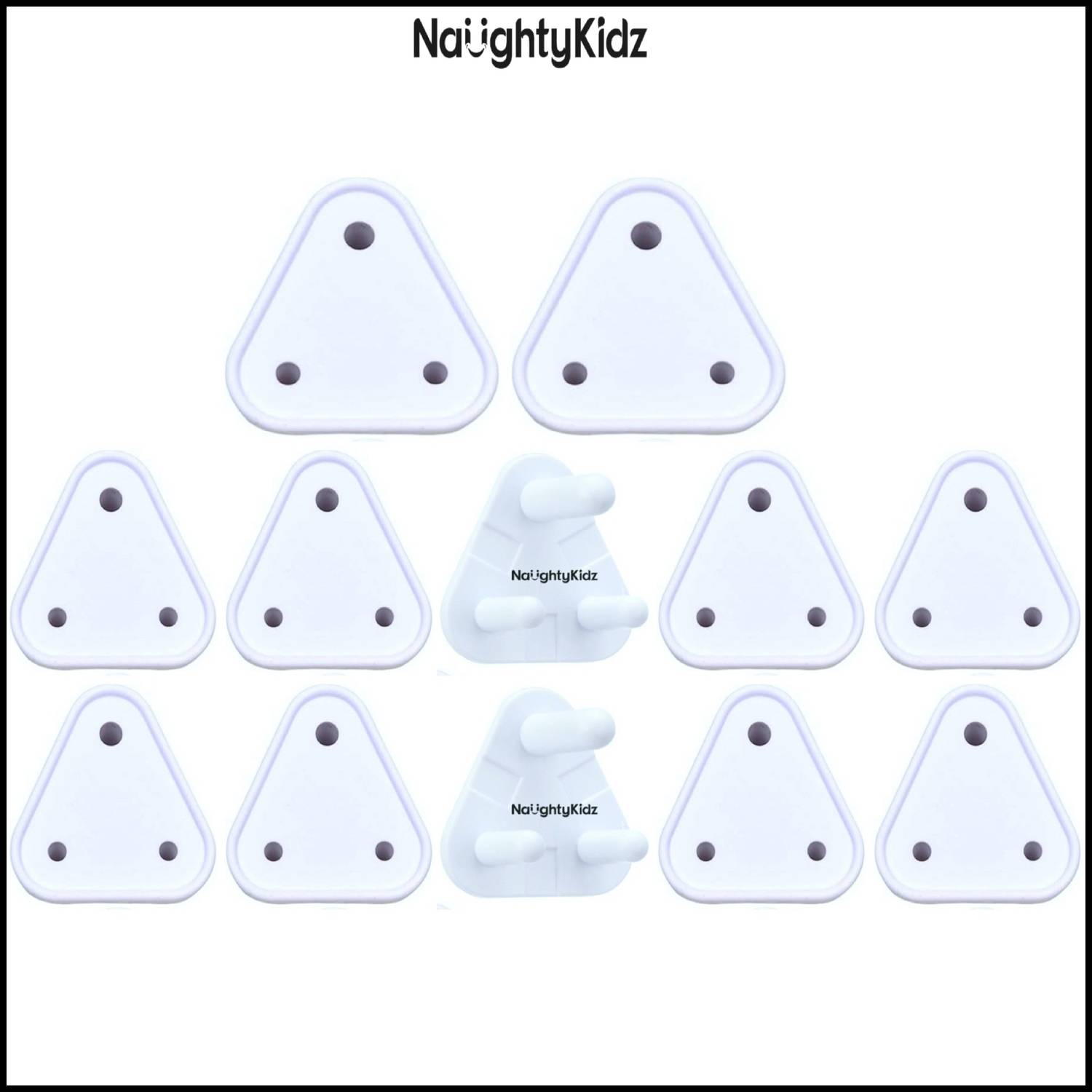 naughty kidz 12 Pack Baby Safety Socket Covers Pack of 12 - Image 1