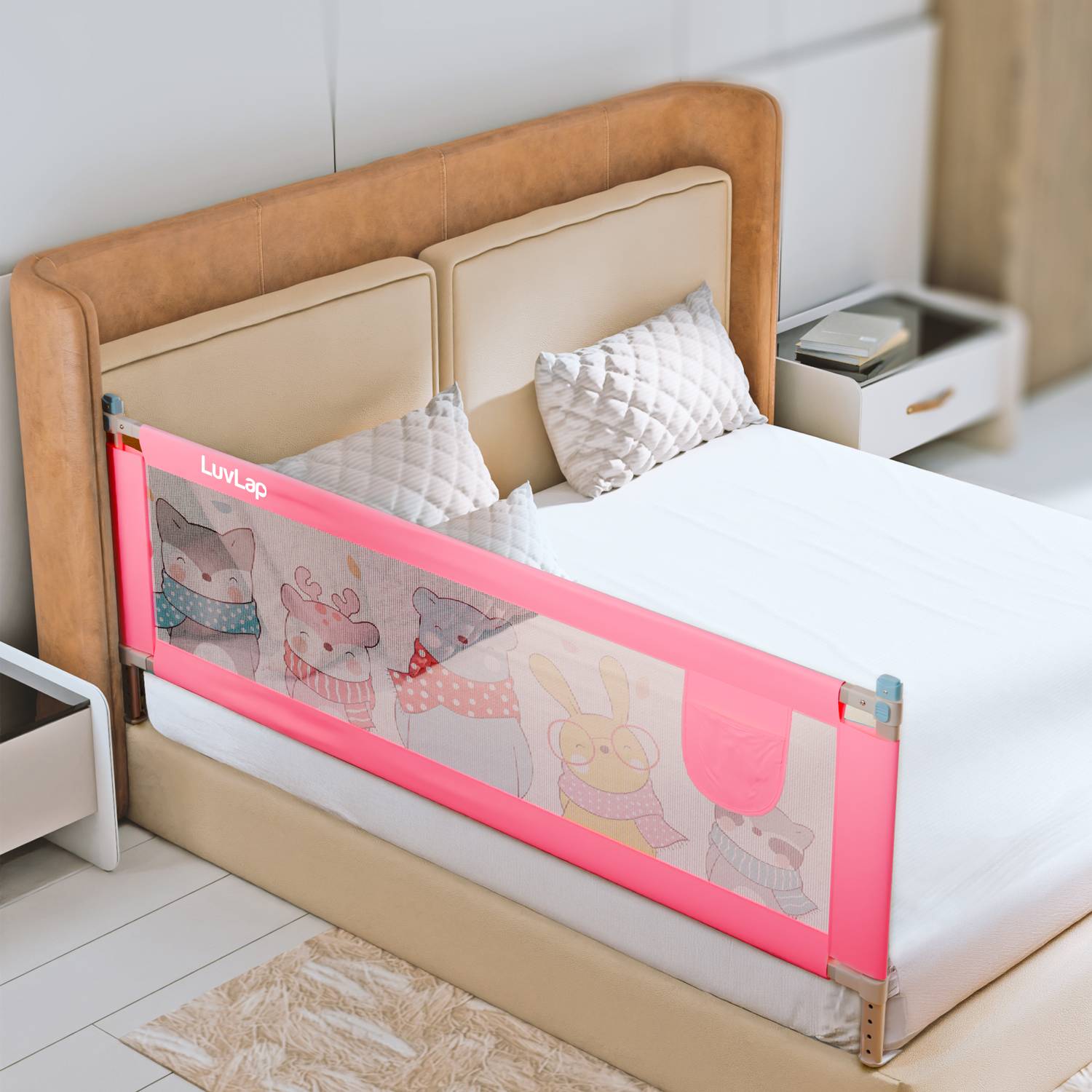 LuvLap Comfy Baby Bed Rail Guard (6 ft x 2.3 ft), 180cmx72cm, Bed Rails for Baby