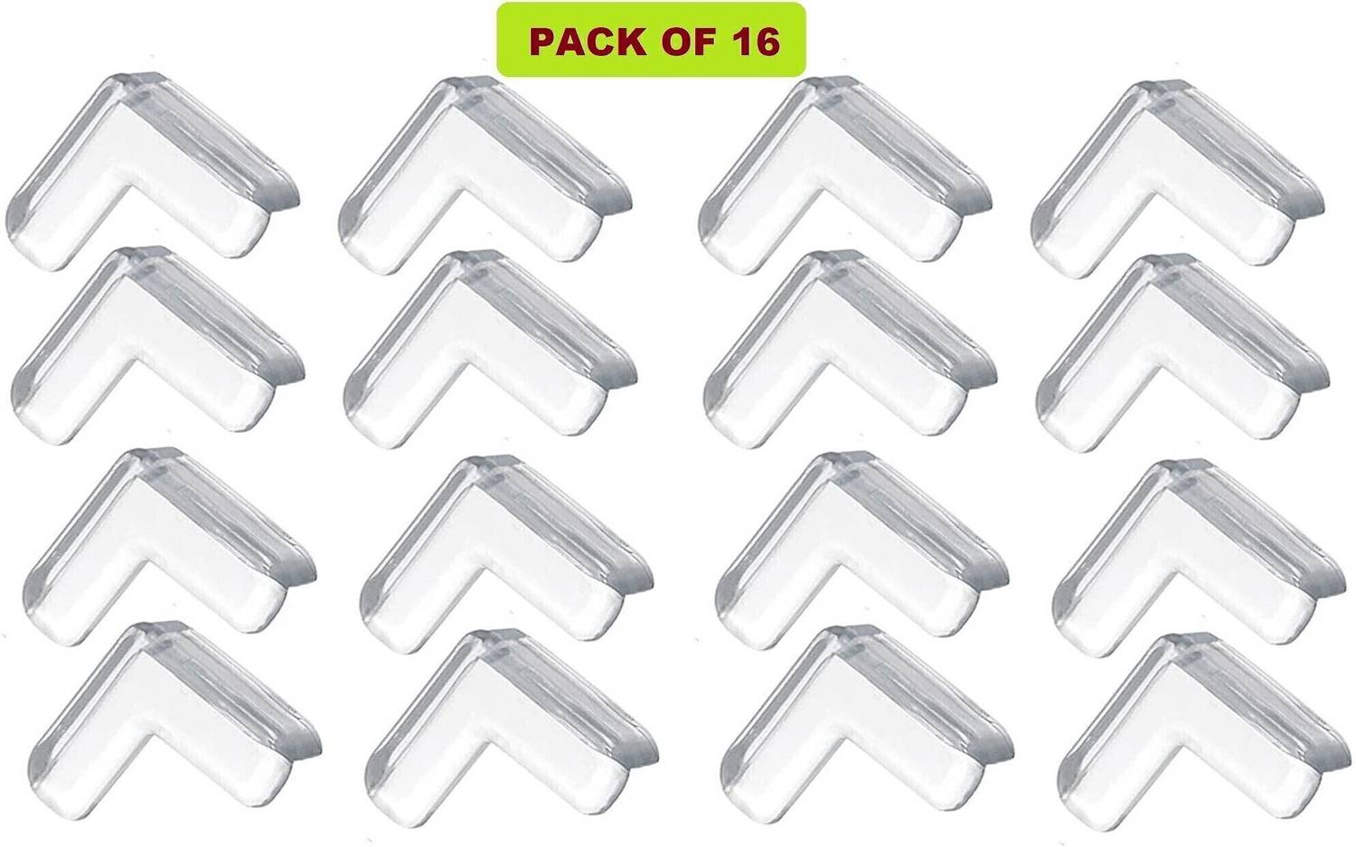 Bichwaliya Baby Safety, Proofing V Shape Silicone Corner Guard Edge Protectors (16 Pcs)