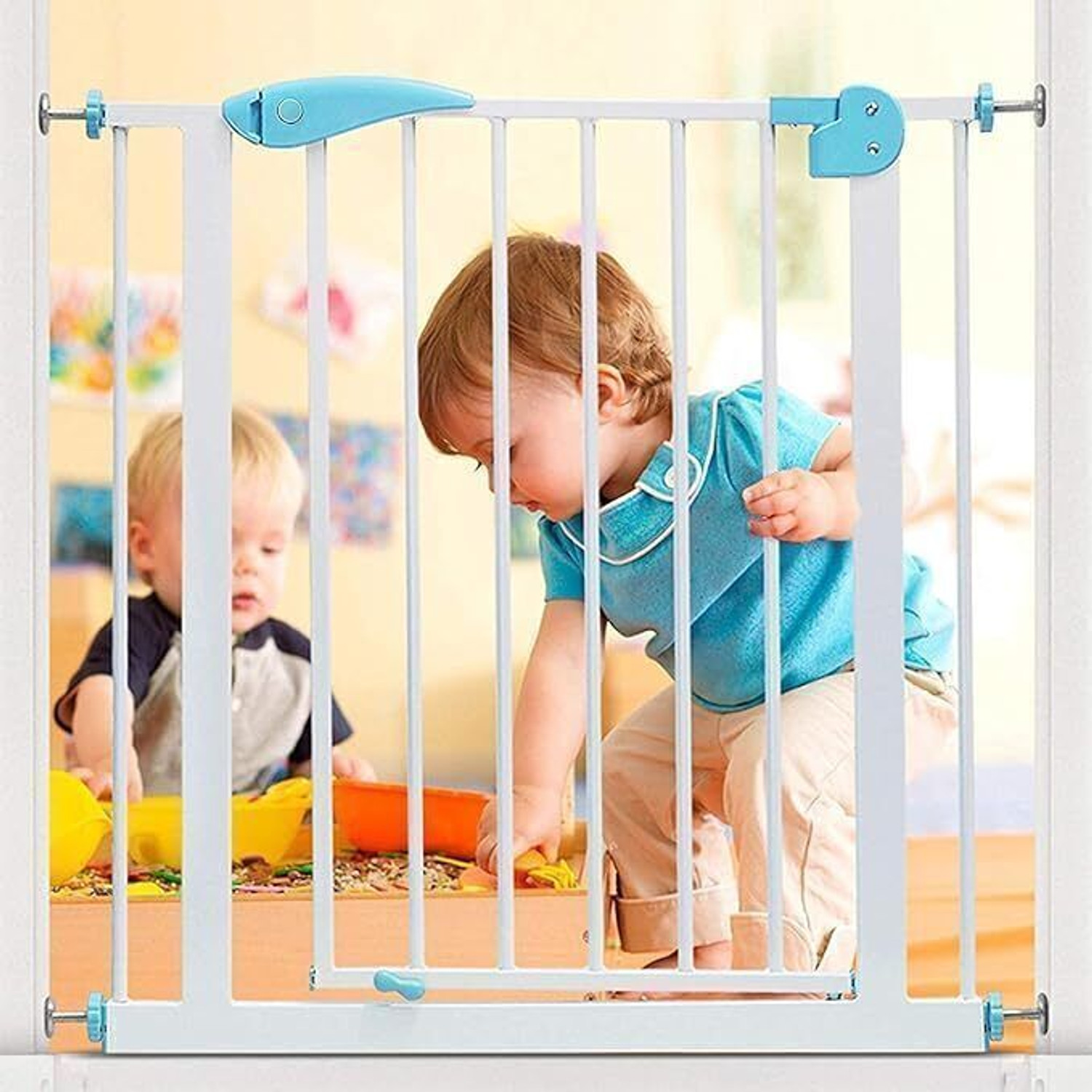 Image of Safe-o-kid Adjustable 1-Year Warranty, No Drill Required (75-105 cm) 2-Way Auto-Close Baby Safety Gate