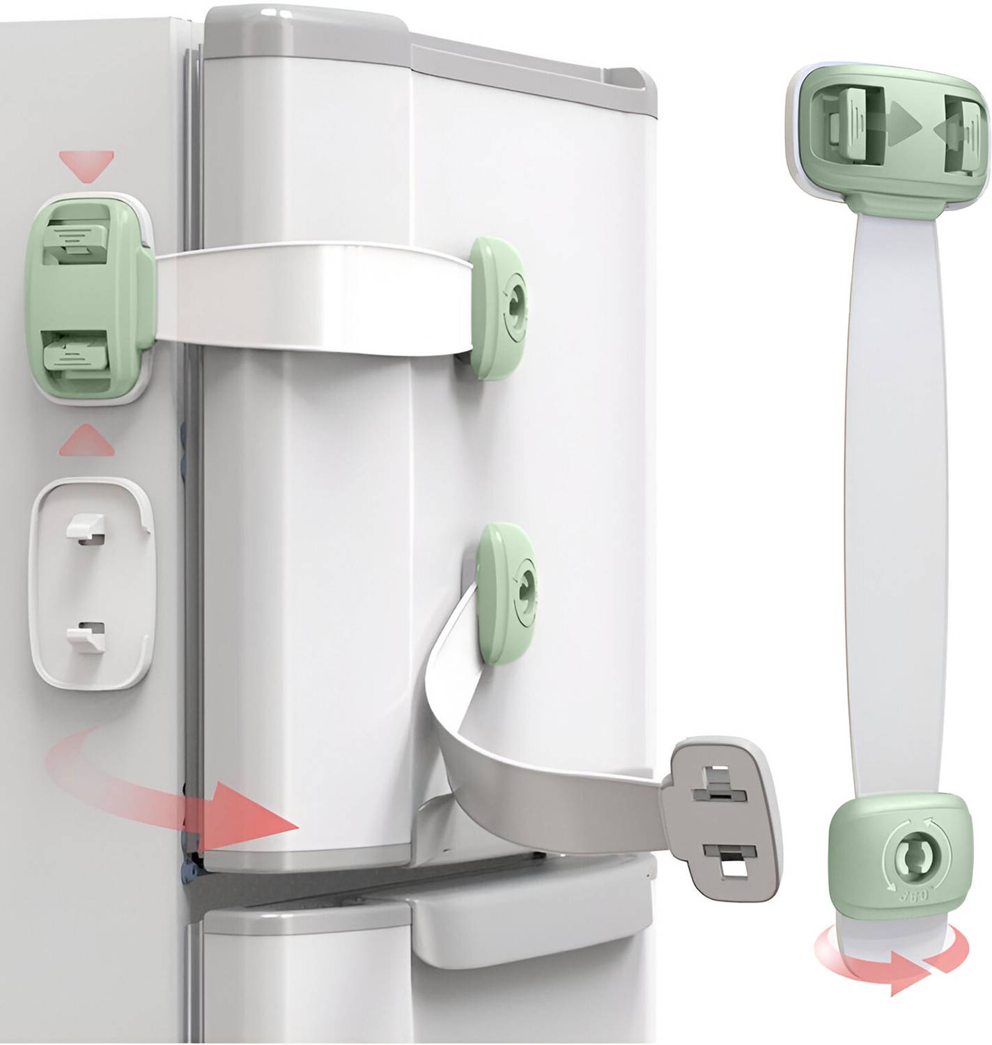 Bembika Furniture Safety Locks For Kids Child Safety Lock Green - 1 Pcs