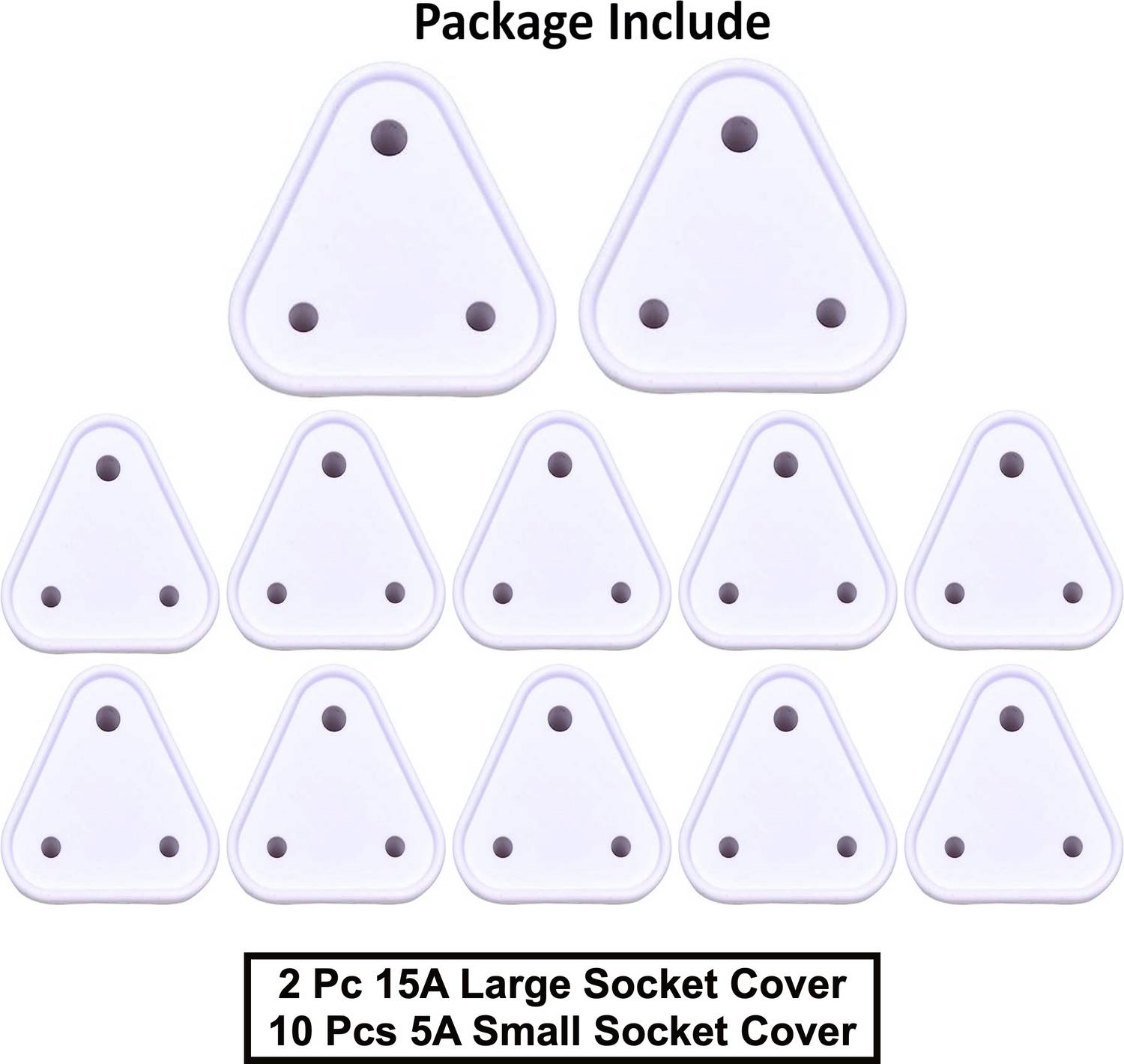 naughty kidz 12 Pack Baby Safety Socket Covers Pack of 12 - Image 2