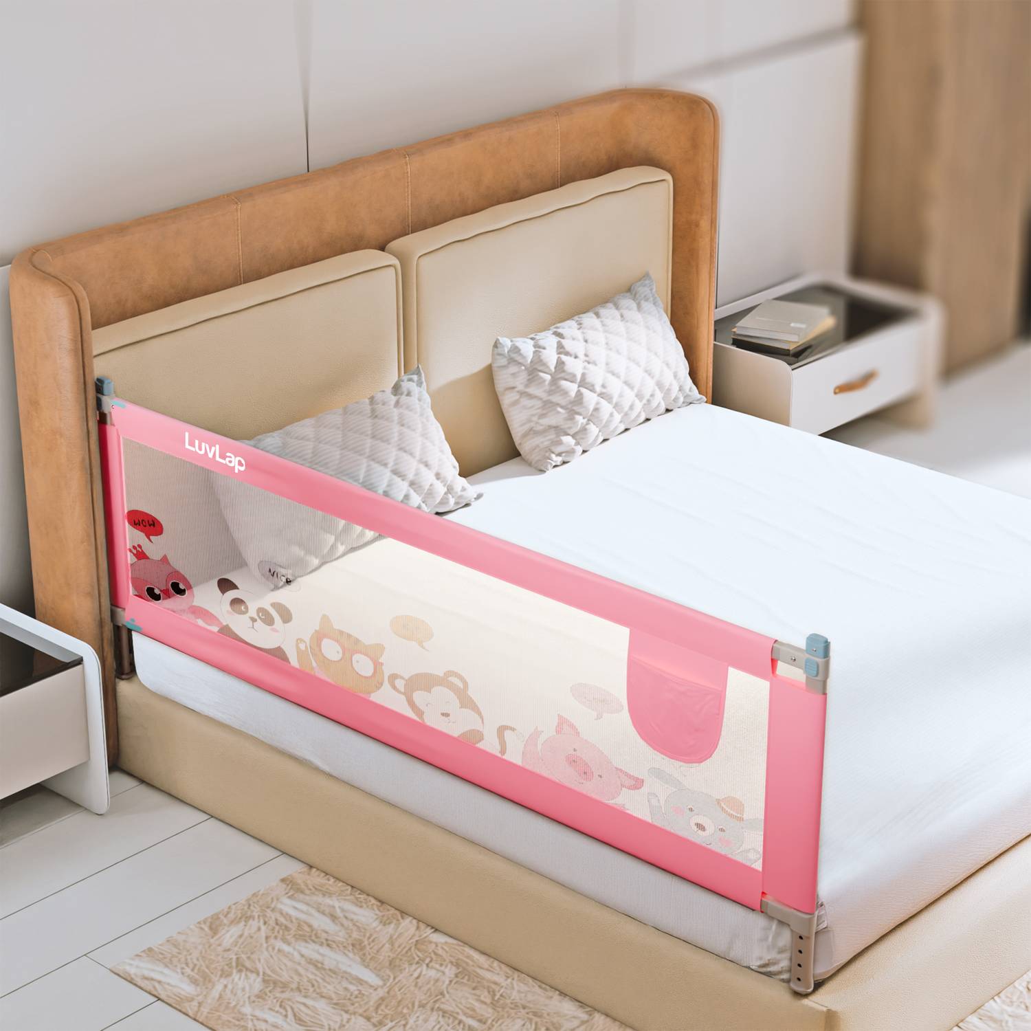 LuvLap Comfy Bed Rail Guard for Baby/Kids Safety - Portable & Foldable Bed Rail