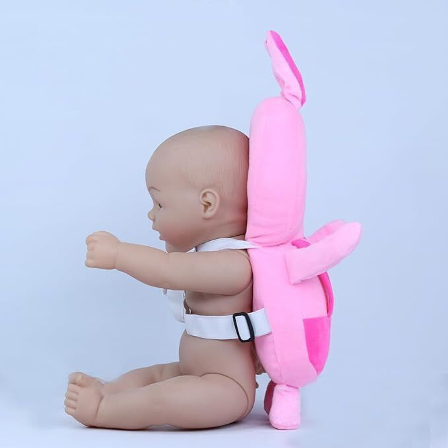 Image of Livastram Baby Head Protection Pillow - Cute Pink Bunny Design Safety Cushion for Infants (Pink)