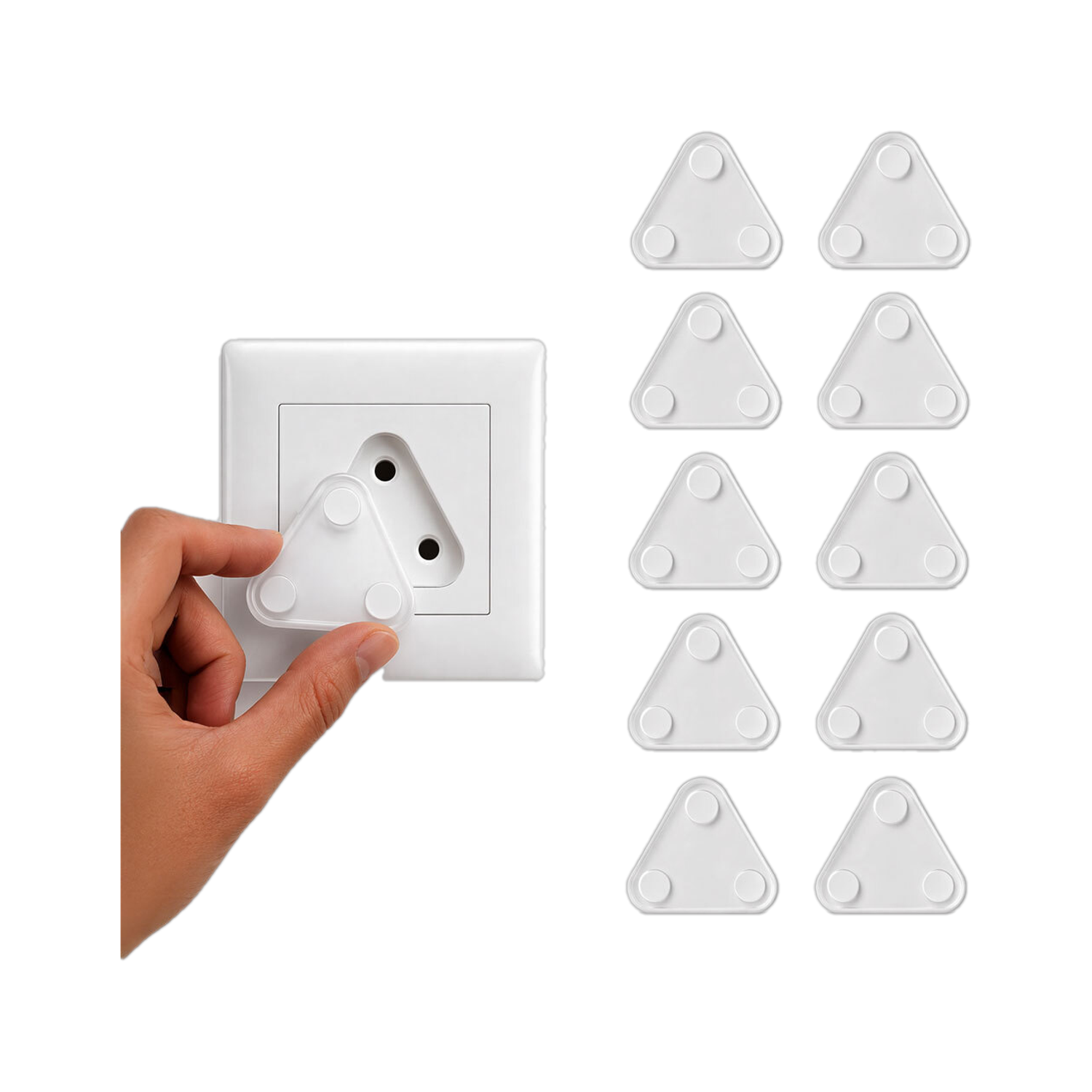 BUMTUM 10 Piece Electrical Plug Baby Safety Switch Board Cover For Kid Protections