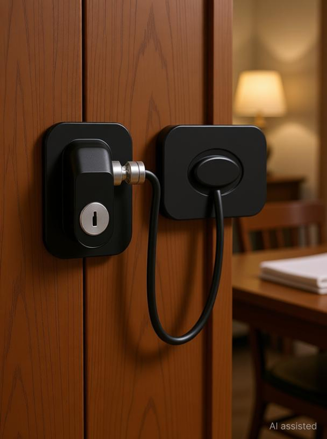 Image of ECAPT Child Safety Device Refrigerator Lock and fridge lock Lock (Black)