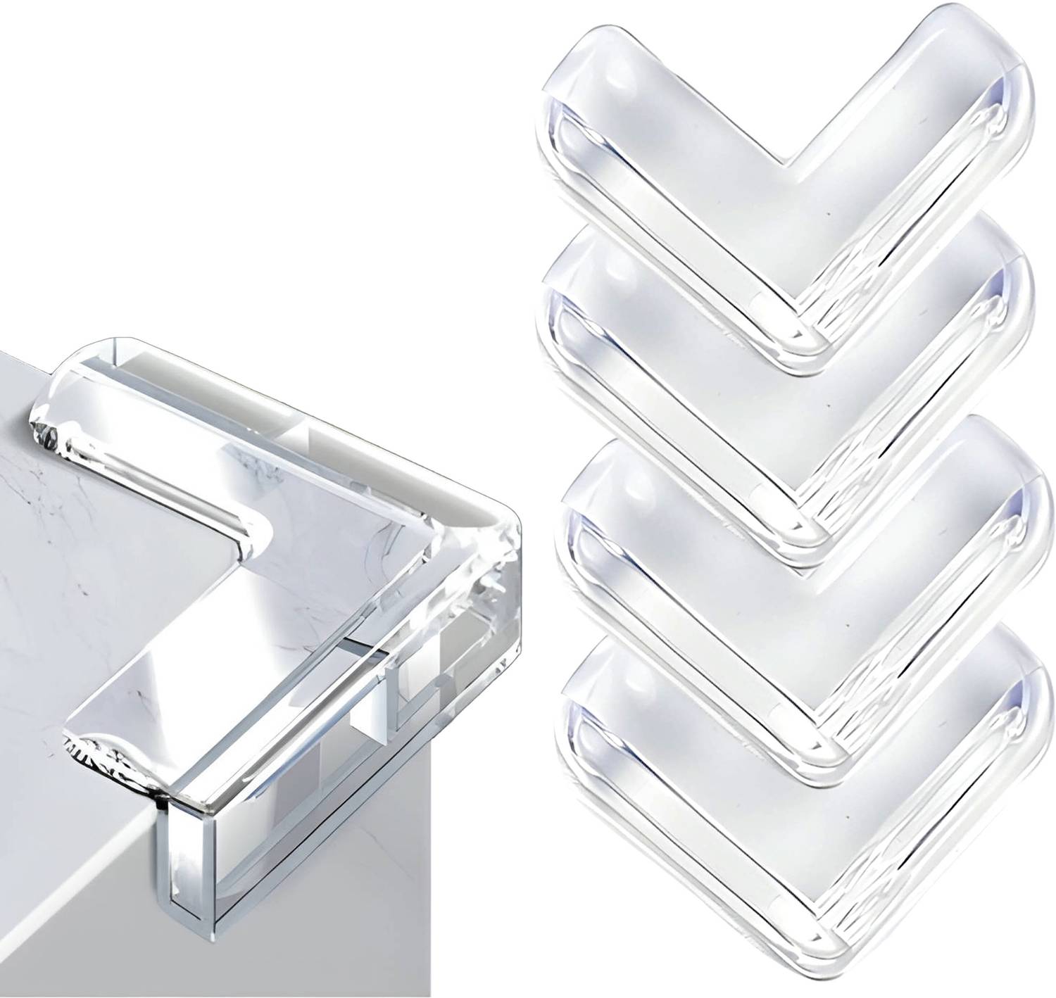 Bembika Baby Safety Corner Protector, Proofing Edge & Guard-(4 Pcs)(L-Shape)