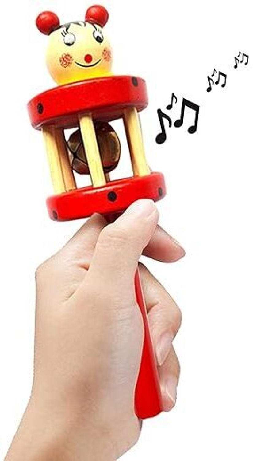 Image of Rainbowstore Wooden Wonder: Delightful Rattles for Tiny Hands and Big Smiles Rattle