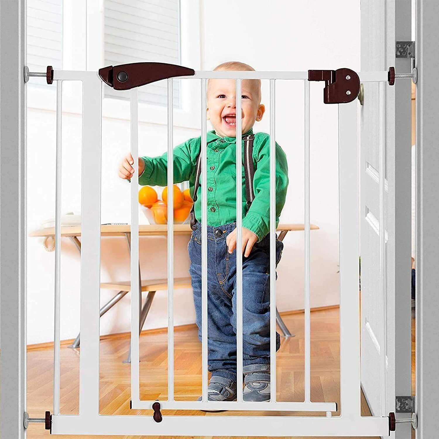 Image of Safe-o-kid Adjustable 1-Year Warranty, No Drill Required (75-105 cm) 2-Way Auto-Close Baby Safety Gate
