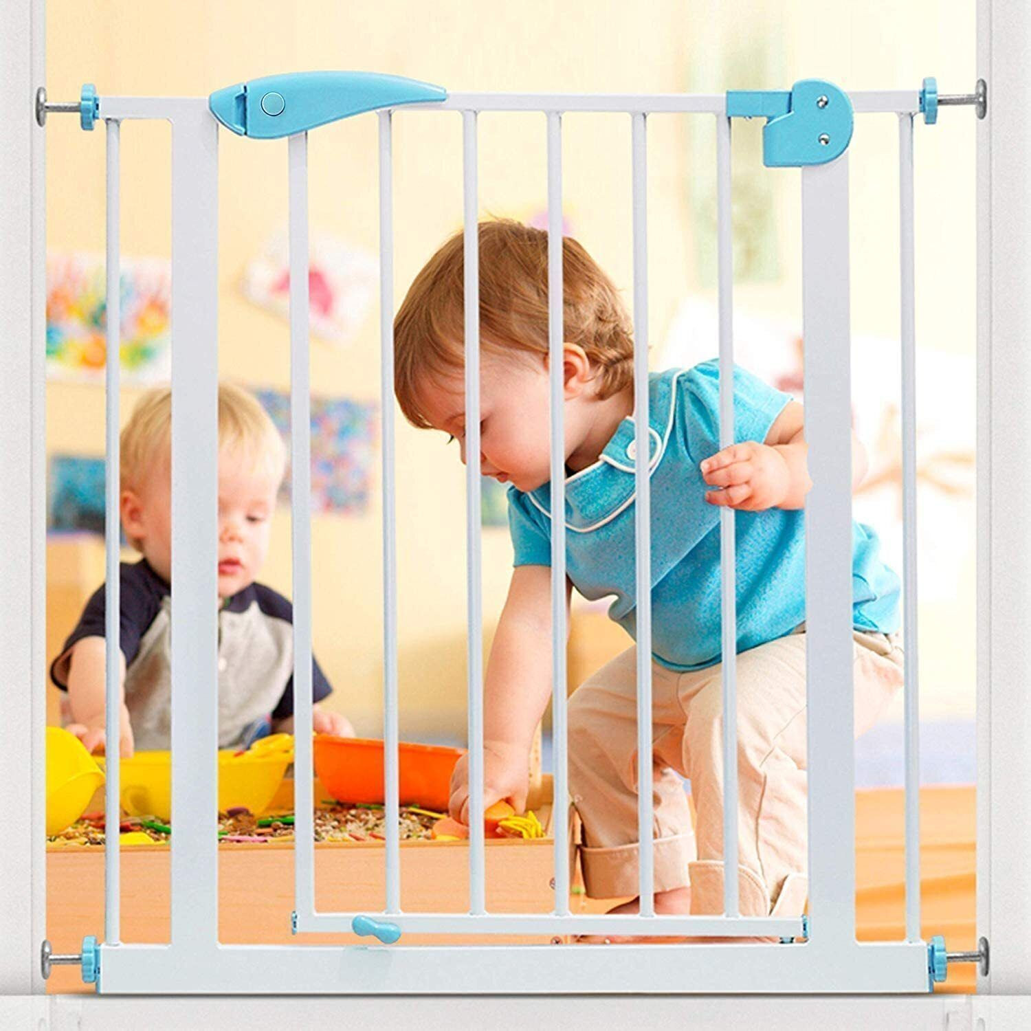 Image of Safe-o-kid Adjustable 1-Year Warranty, No Drill Required (75-115 cm) 2-Way Auto-Close Baby Safety Gate