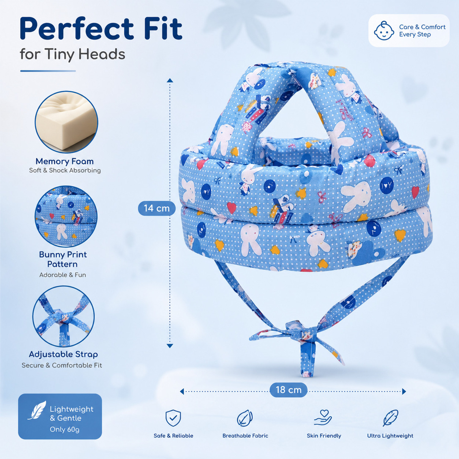 Image of Omsurajiya Safety Baby Helmet