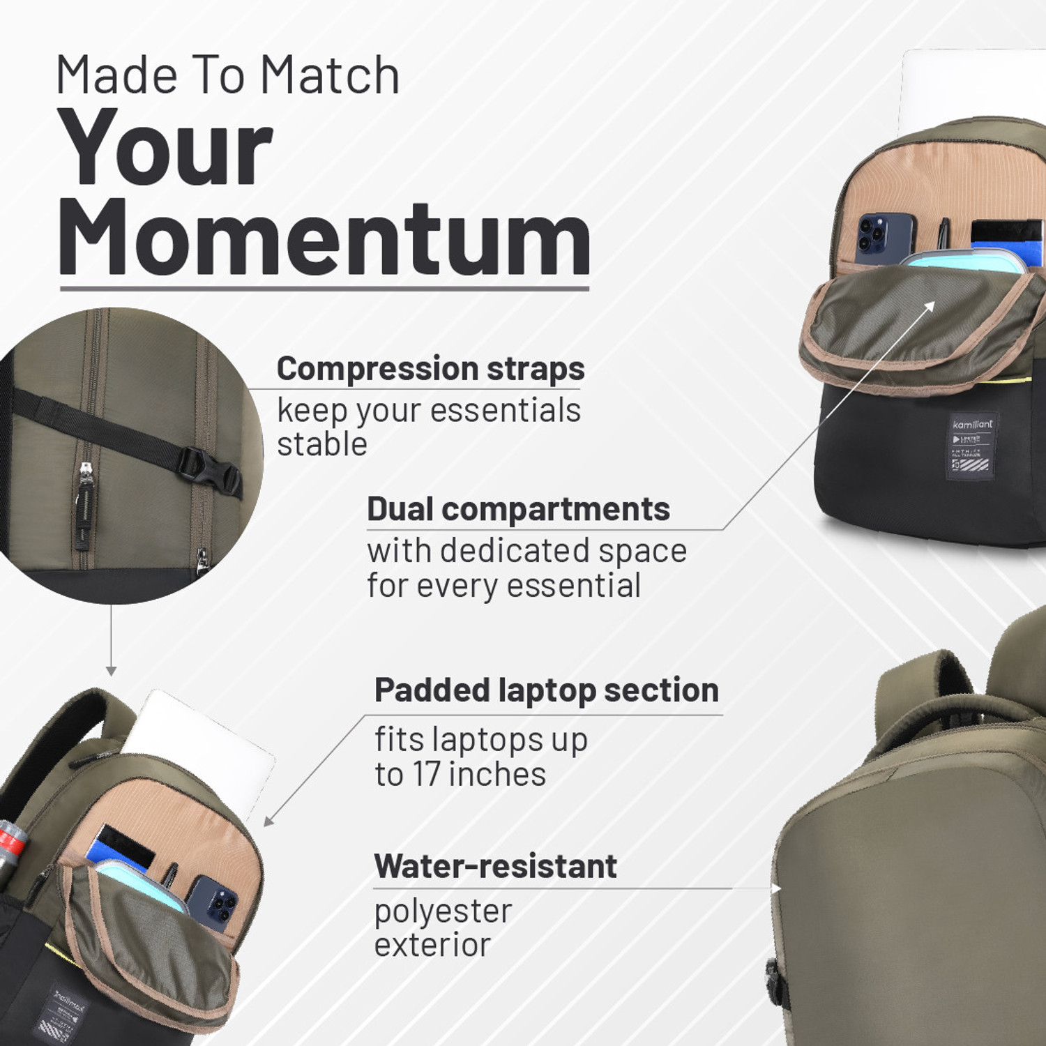 Image of Kamiliant by American Tourister FLUXOR 30 L Laptop Backpack