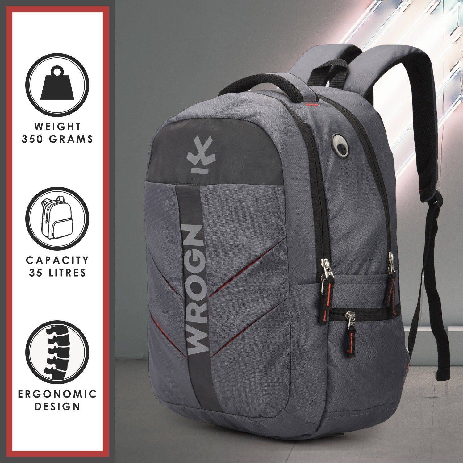 WROGN Sparton 35L Laptop Backpack - Image 4