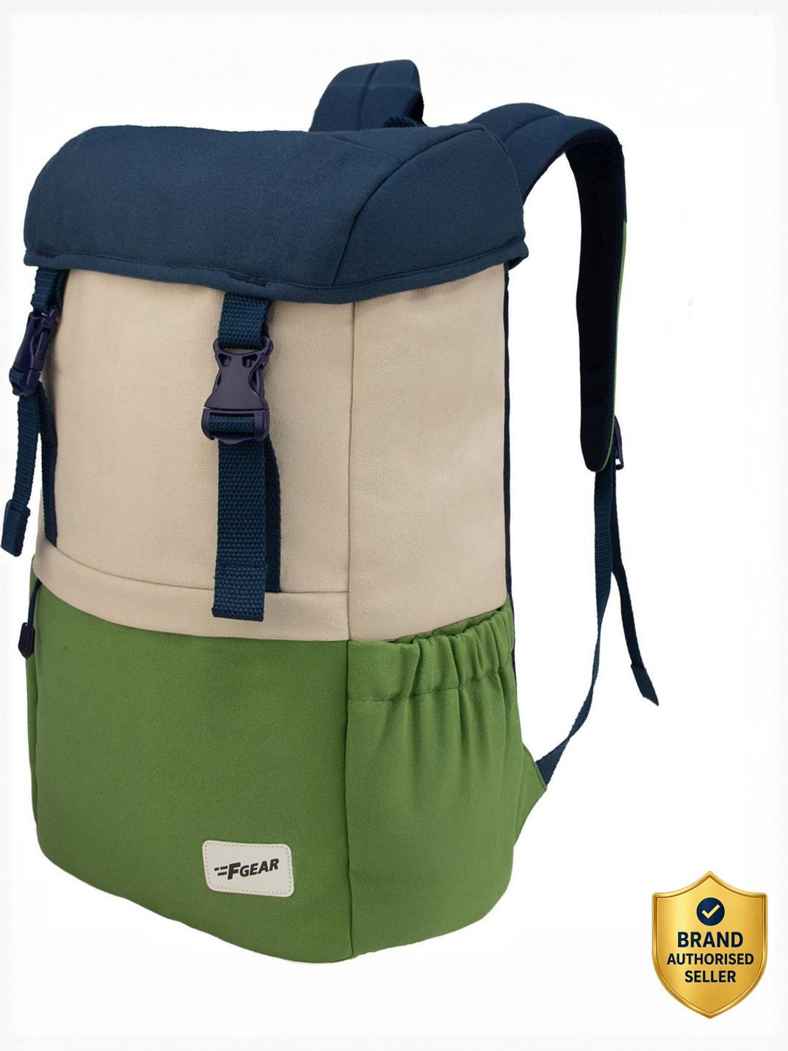 Image of F Gear Dune Navy Beige Mint 18 L Laptop Backpack