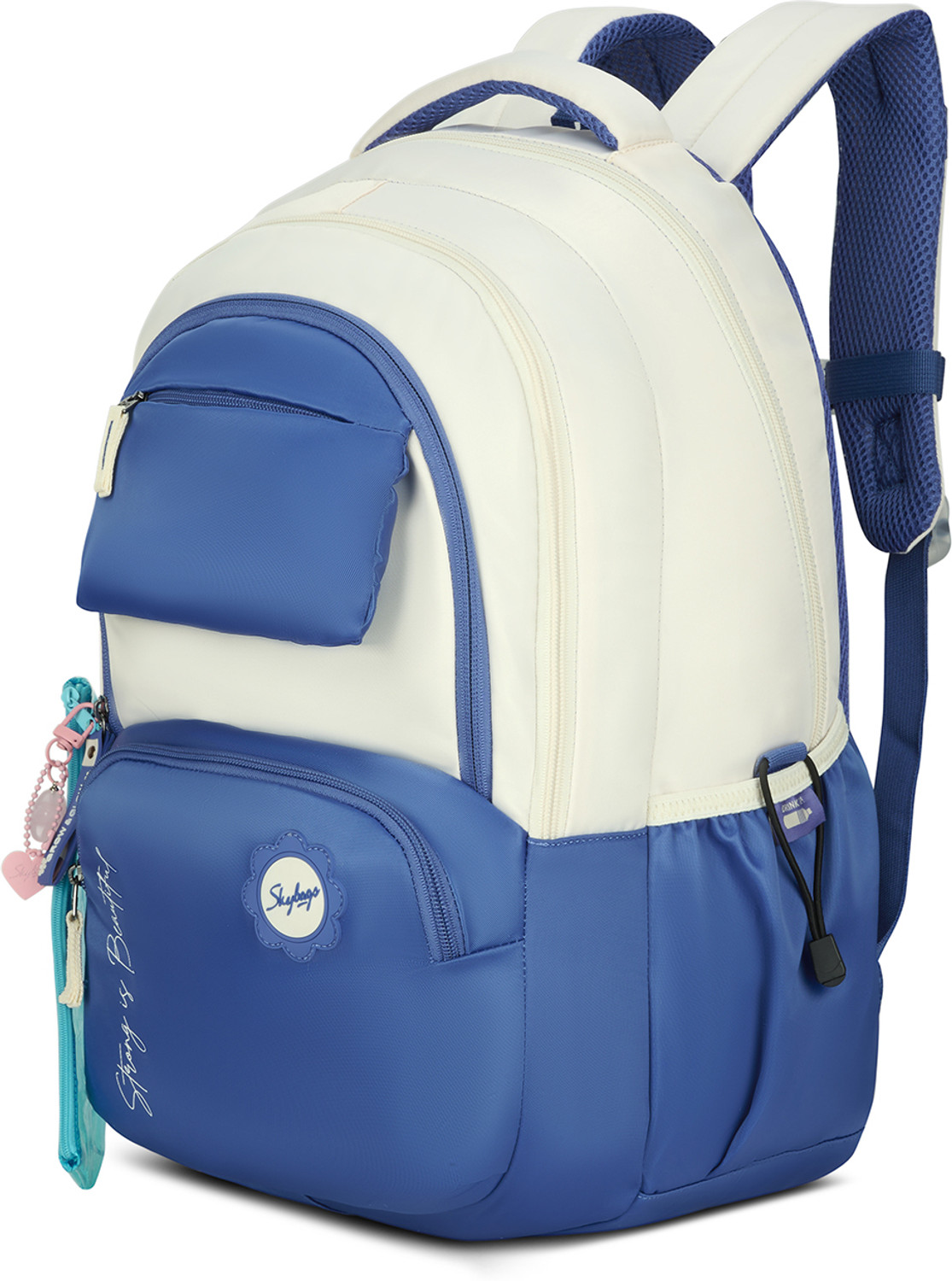 Image of SKYBAGS Celeste School Backpack for Girls with Quick Access Front Pocket & Rain Cover 37 L Backpack