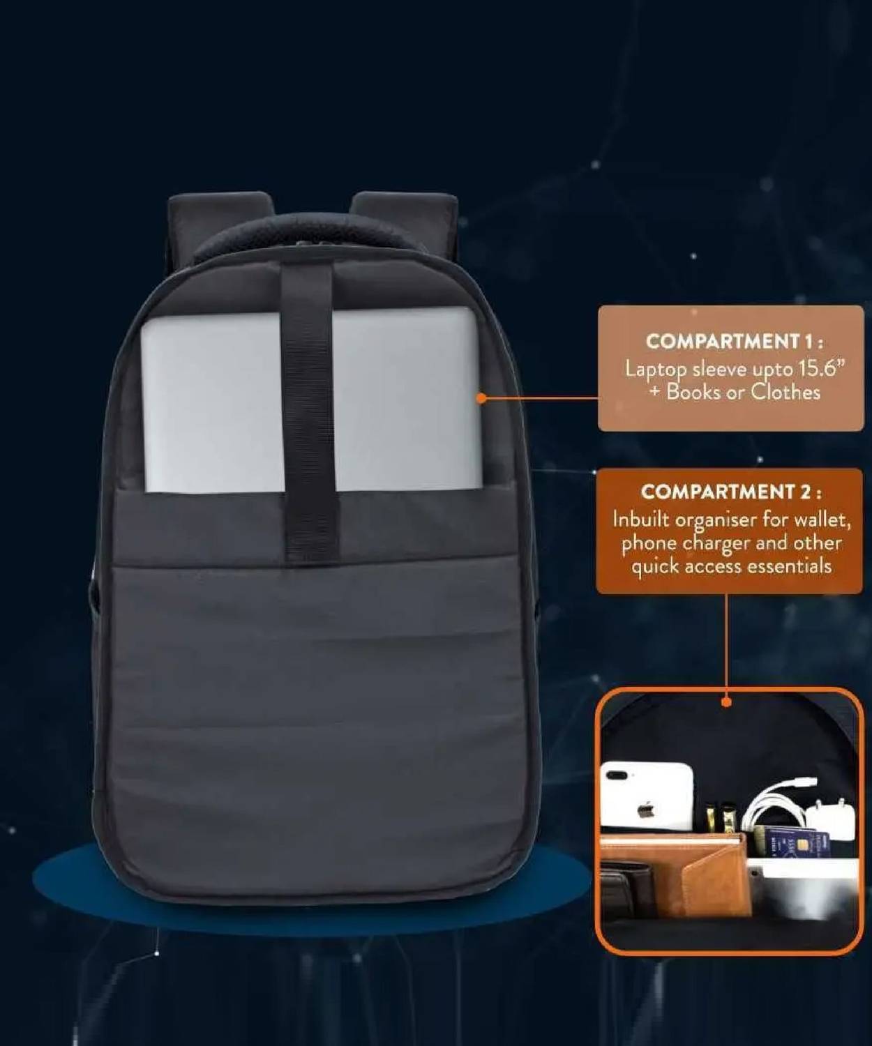 HP X Entry Backpack 7006 24L Lightweight Laptop Backpack - Image 4