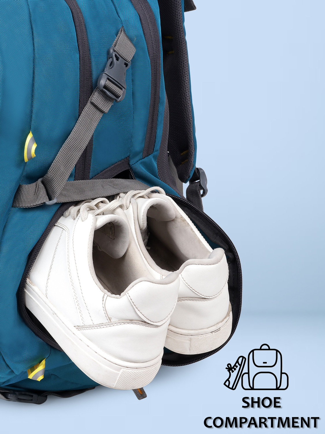 Image of WESLEY Zeal Multipurpose bag with Shoe Compartment /Raincover College travel backpack 50 L Laptop Backpack