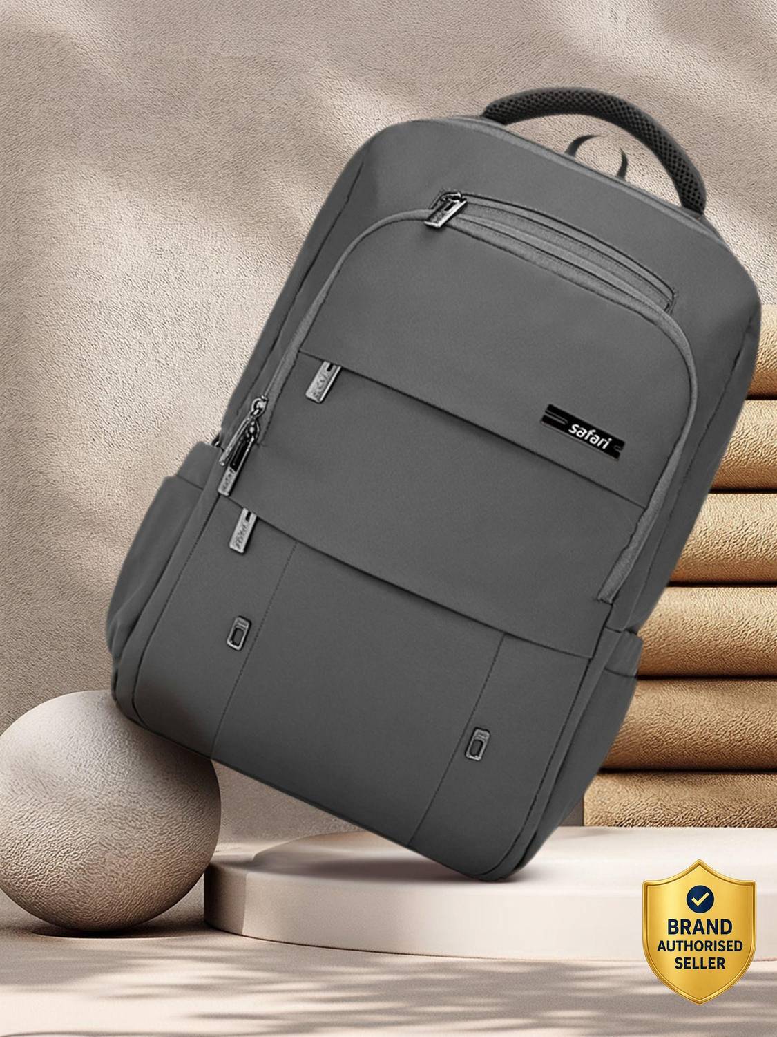 SAFARI Elite 25L Laptop Backpack Gray - Image 1