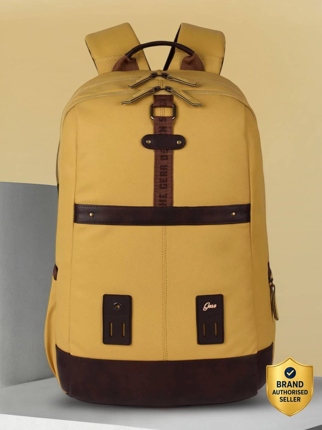 Gear Classic Anti Theft Faux Leather 31 L Laptop Backpack