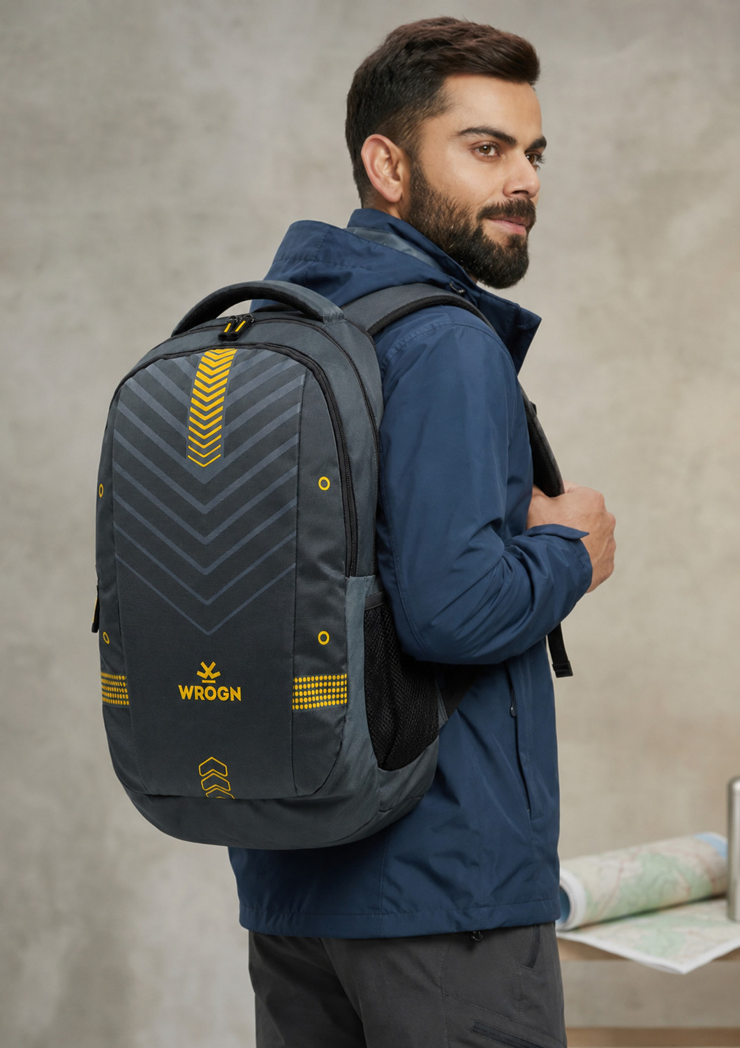 Image of WROGN Large 45 L Laptop Backpack Unisex Zipster with Rain Cover 45 L Laptop Backpack