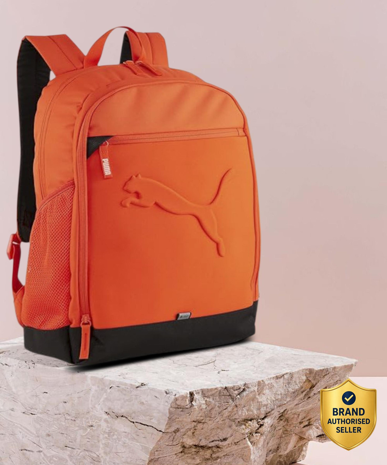 Image of PUMA Small 20 L Laptop Backpack BUZZ BACKPACK (Orange)
