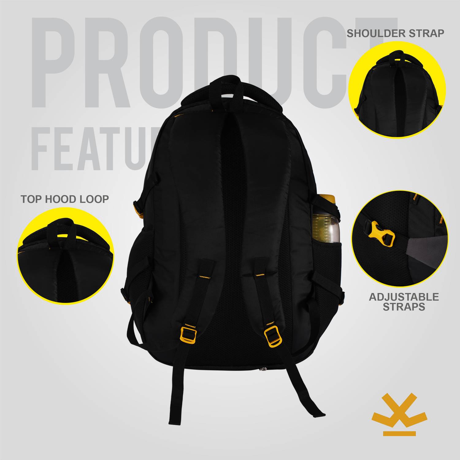 WROGN 3 Compartments 45L Laptop Backpack Pack of 3 - Image 5