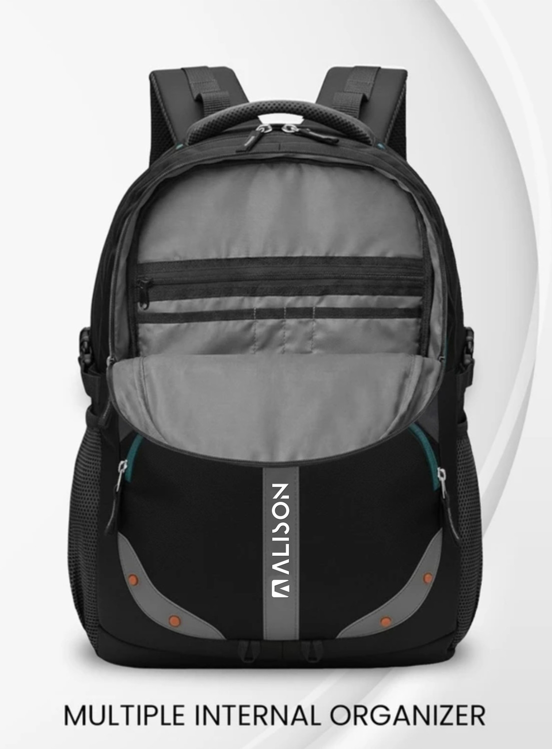 Image of Alison spacious /large laptop backpack with Raincover, college bag, travel bag 35 L Backpack
