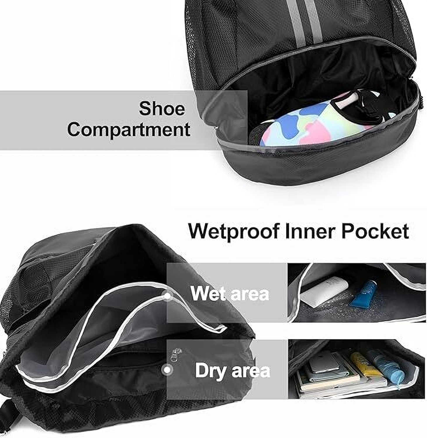 Image of Worldstar Basketball Sport Drawstring Bag Large Capacity Fitness Backpack traveling bag 30 L Backpack