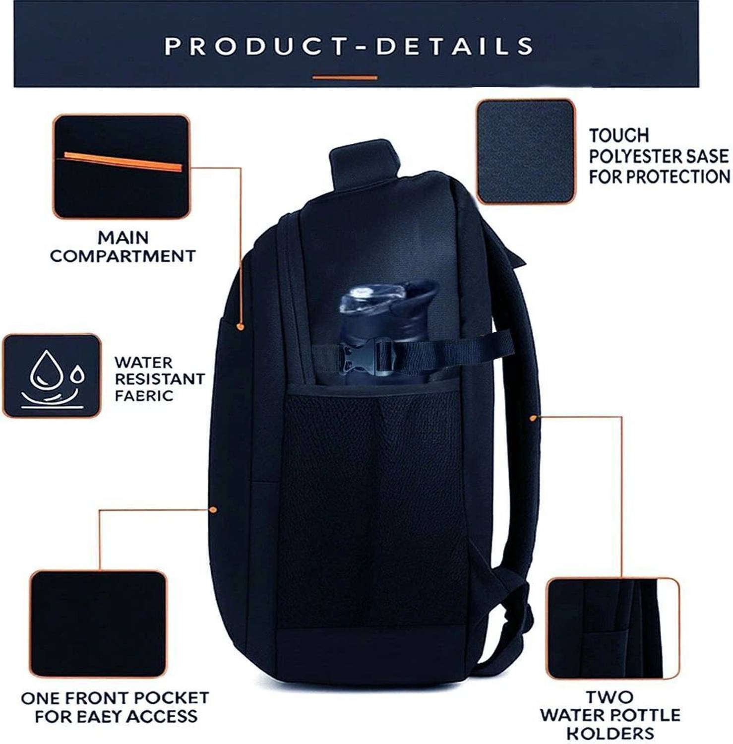 WROGN 35 Ltr Unisex Spacy Laptop Backpack Pack of 35 - Image 5