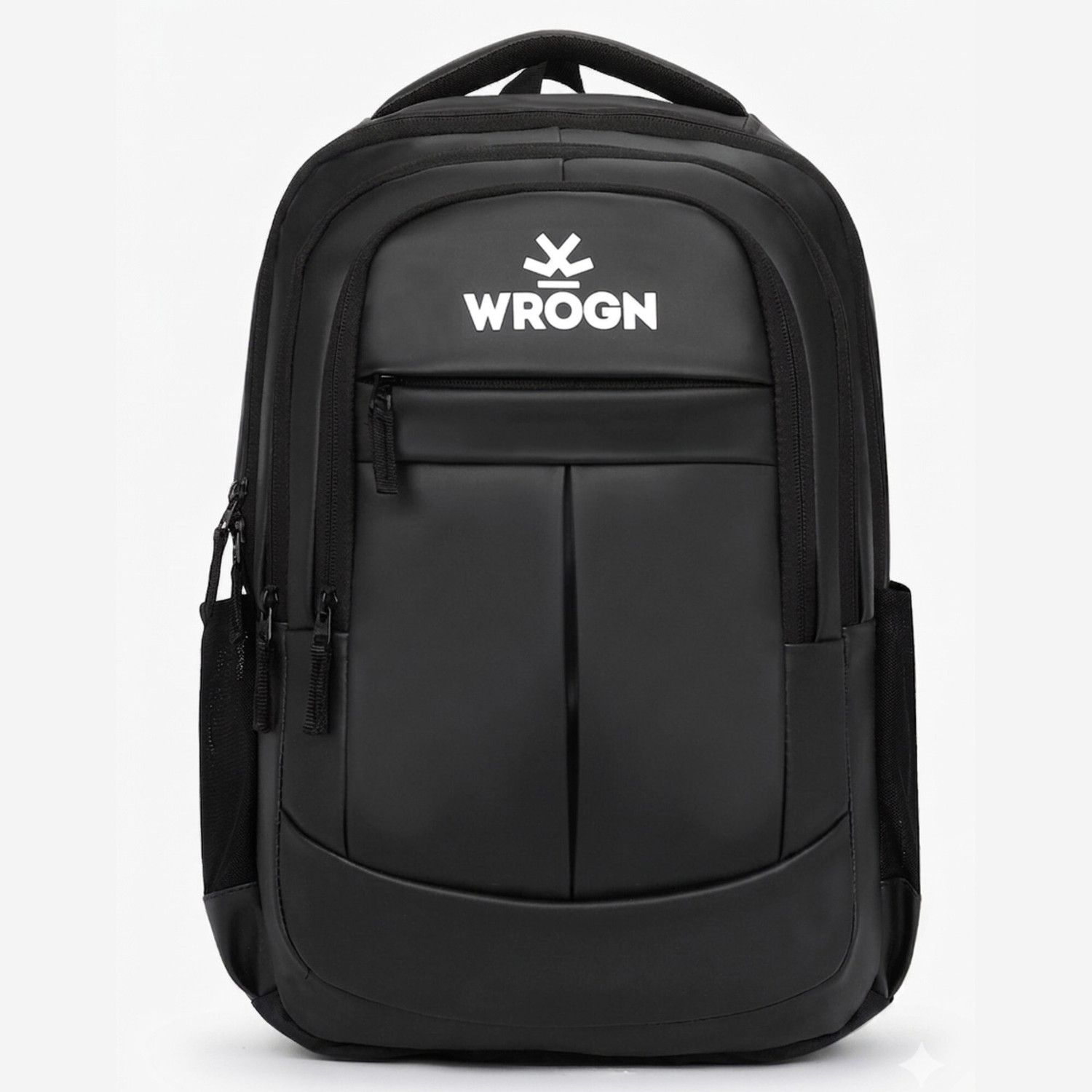 Image of WROGN Faux Leather Unisex School College Casual Office & Travel Bag with Trolley Strap 42 L Laptop Backpack