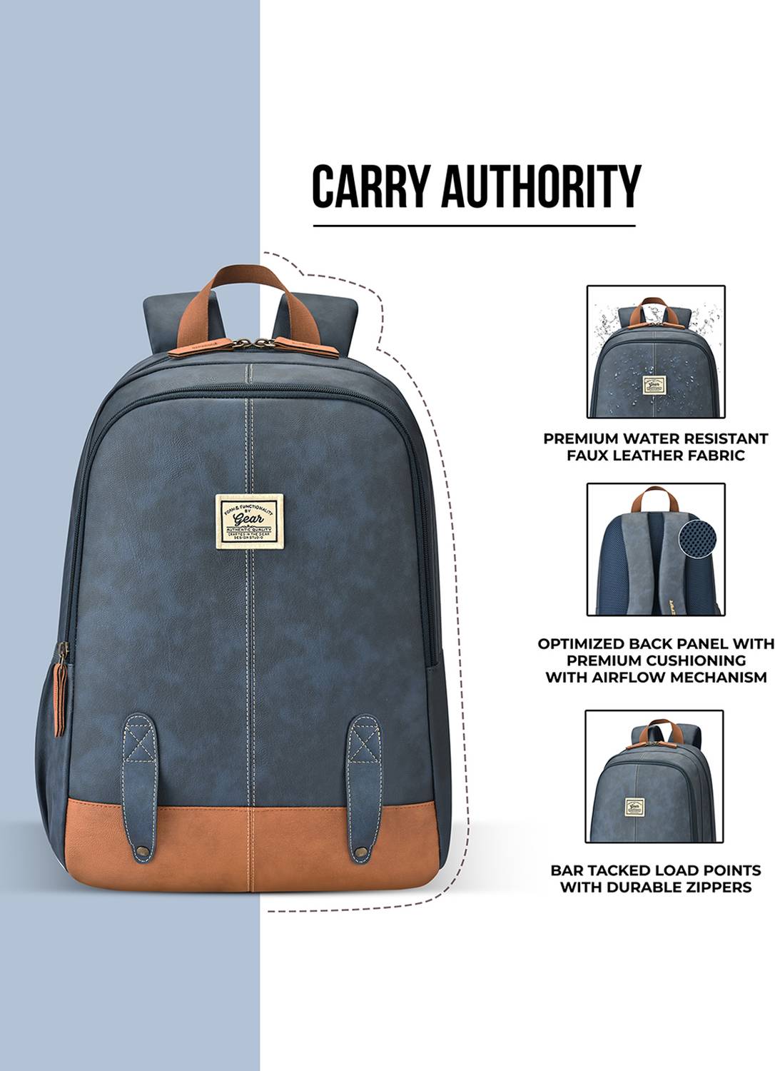 Gear ECO CLASSIC DAYPACK 16 20L Blue Backpack Pack of 16 - Image 5