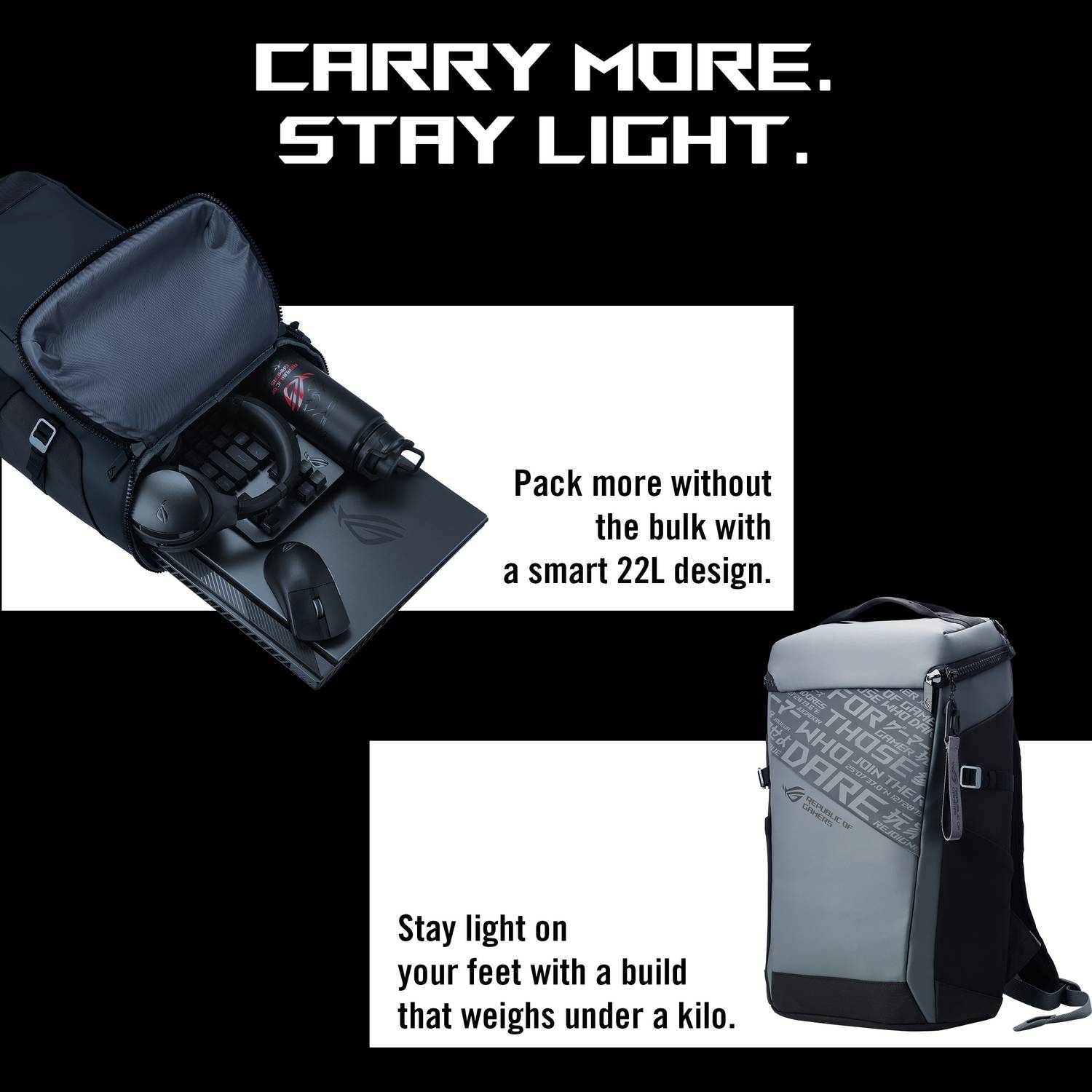 ASUS ROG Ranger BP2701 22L Laptop Backpack - Image 4