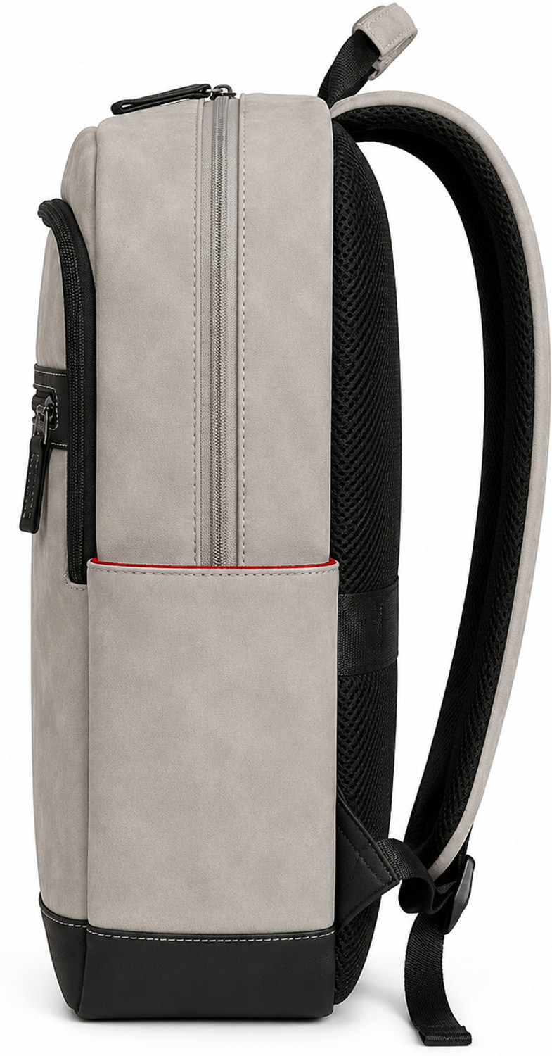 Image of FUR JADEN Vegan Leather Premium Bag with 15.6 Inch Laptop Compartment 25 L Laptop Backpack