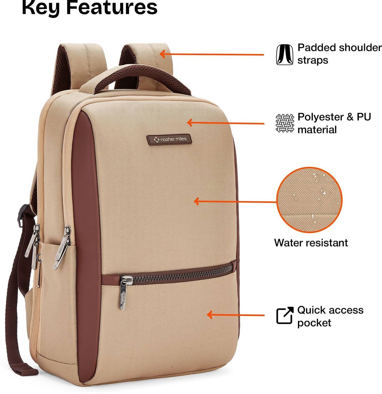 NASHER MILES Tama 24L Laptop Backpack - Image 2